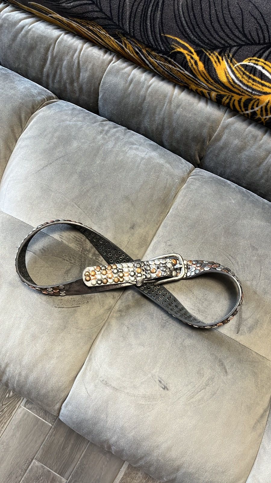 Japanese Brand × Vintage Vintage Rhinestones Distressed bb simon style belst Size ONE SIZE - 1 Thumbnail