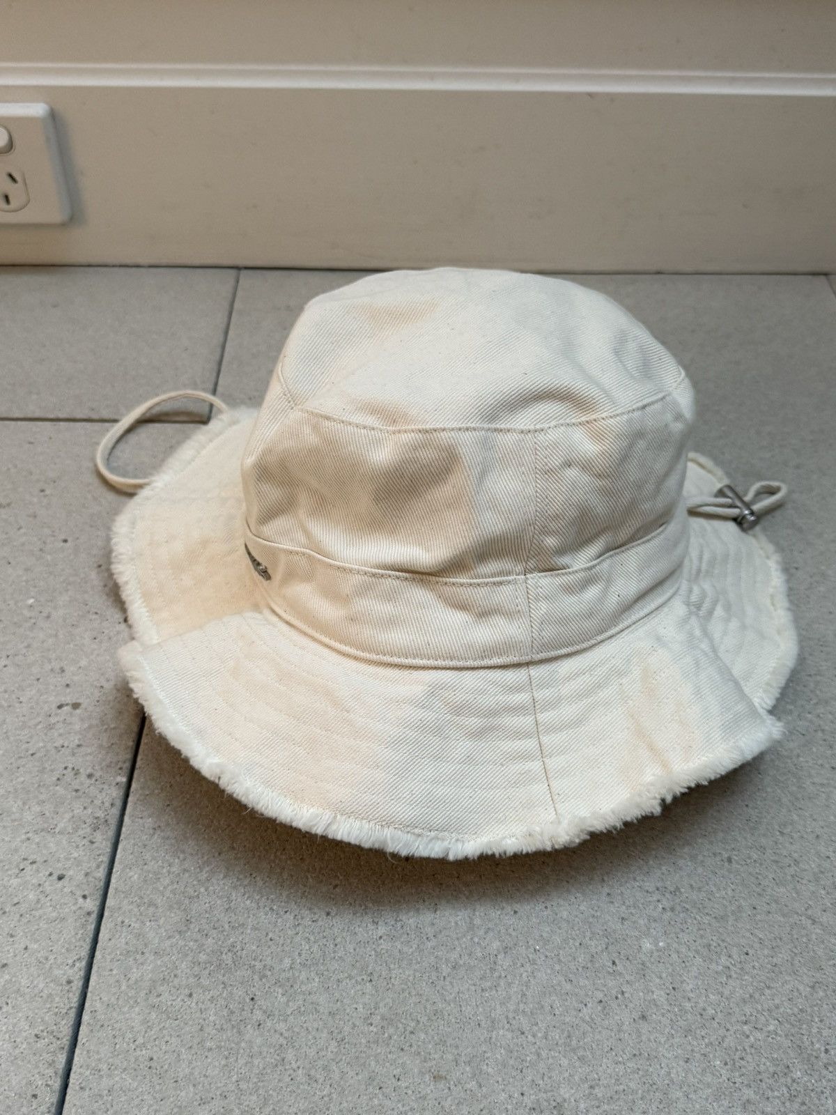 Jacquemus Jacquemus cream bucket hat Size ONE SIZE - 3 Thumbnail