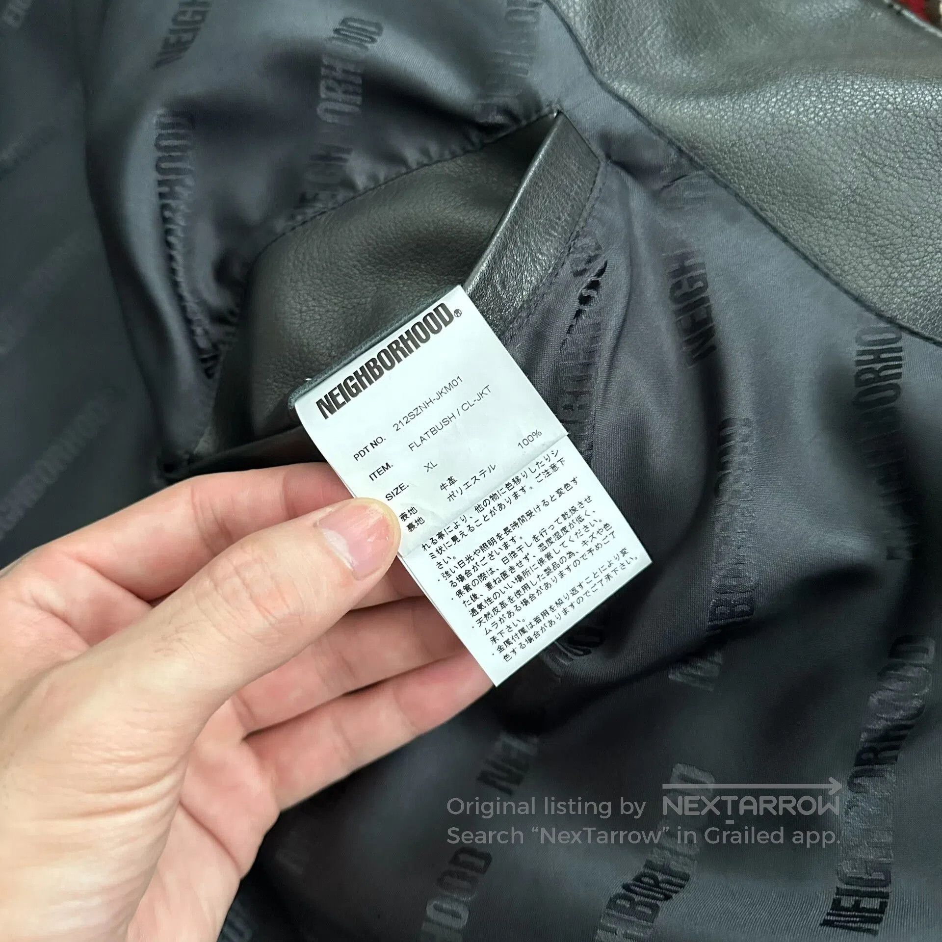 Neighborhood neighborhood leather jacket in XL size. Size US XL / EU 56 / 4 - 6 Thumbnail
