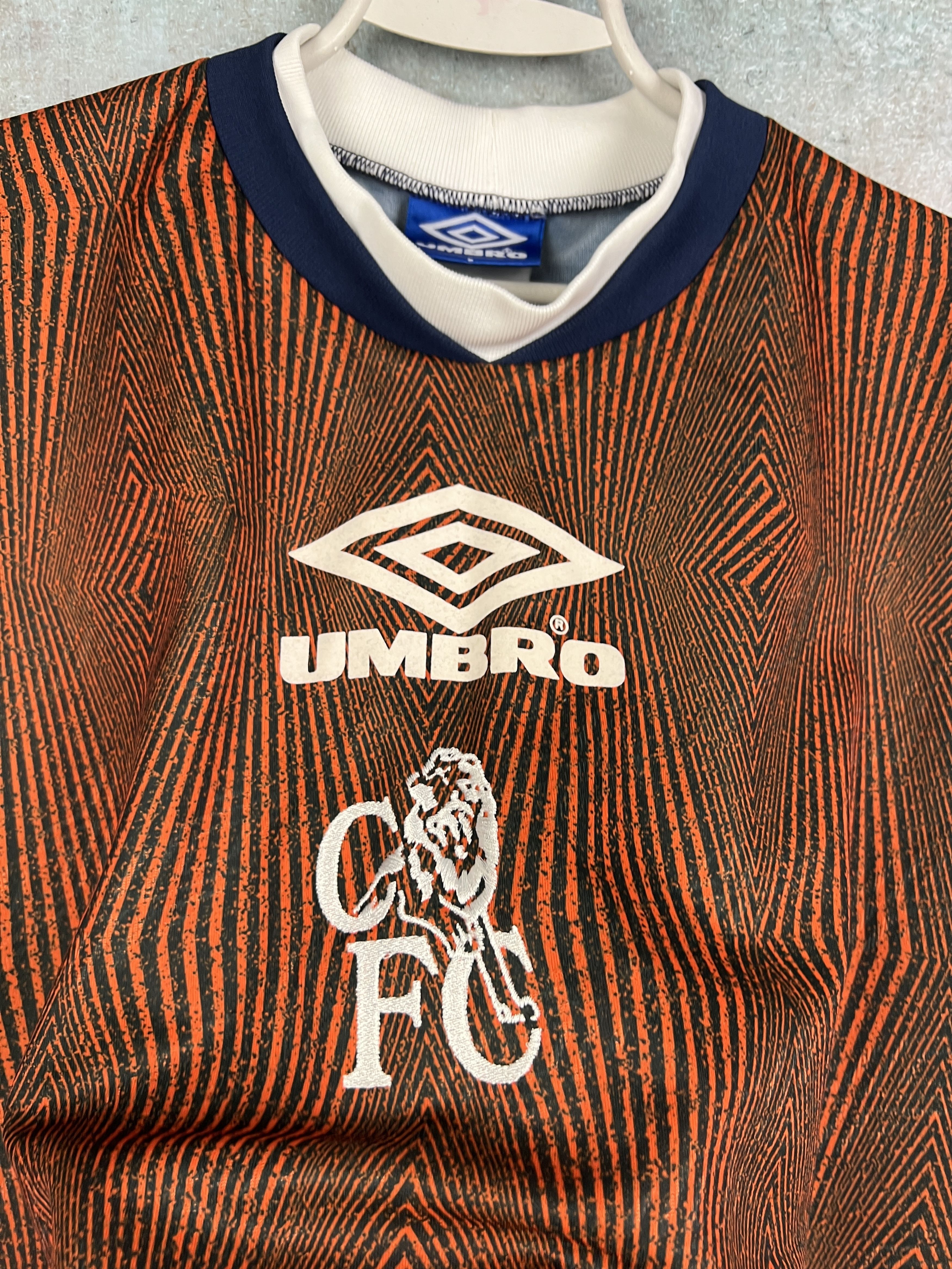 Umbro Vintage Chelsea Football Train Shirt Soccer Jersey Trikot Size US L / EU 52-54 / 3 - 3 Thumbnail