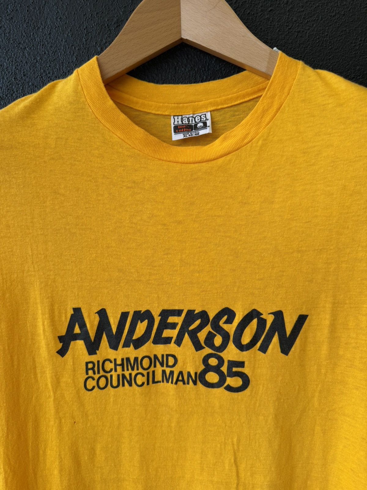 Vintage Rare Vintage 80s Hanes T Shirt NOS Size US XL / EU 56 / 4 - 2 Thumbnail