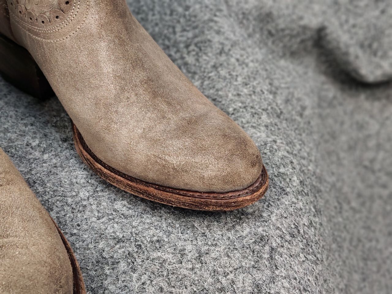 Sendra Sendra Spanish Leather Ankle Western Women Beige Boots Size US 6 / IT 36 - 11 Thumbnail