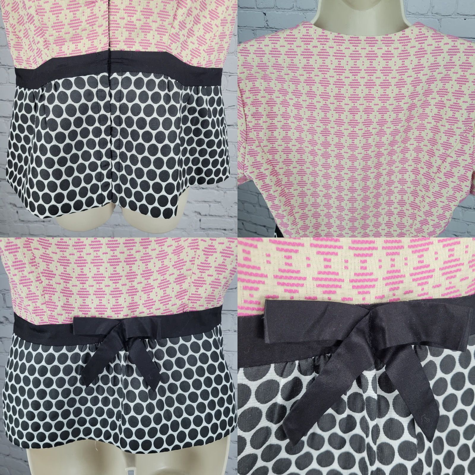 Anthropologie ELEVENSES Multicolor Polka Dot Puff Sleeve Jacket Size 10 Casual Lightweight Bohemian Teens Size L / US 10 / IT 46 - 8 Thumbnail