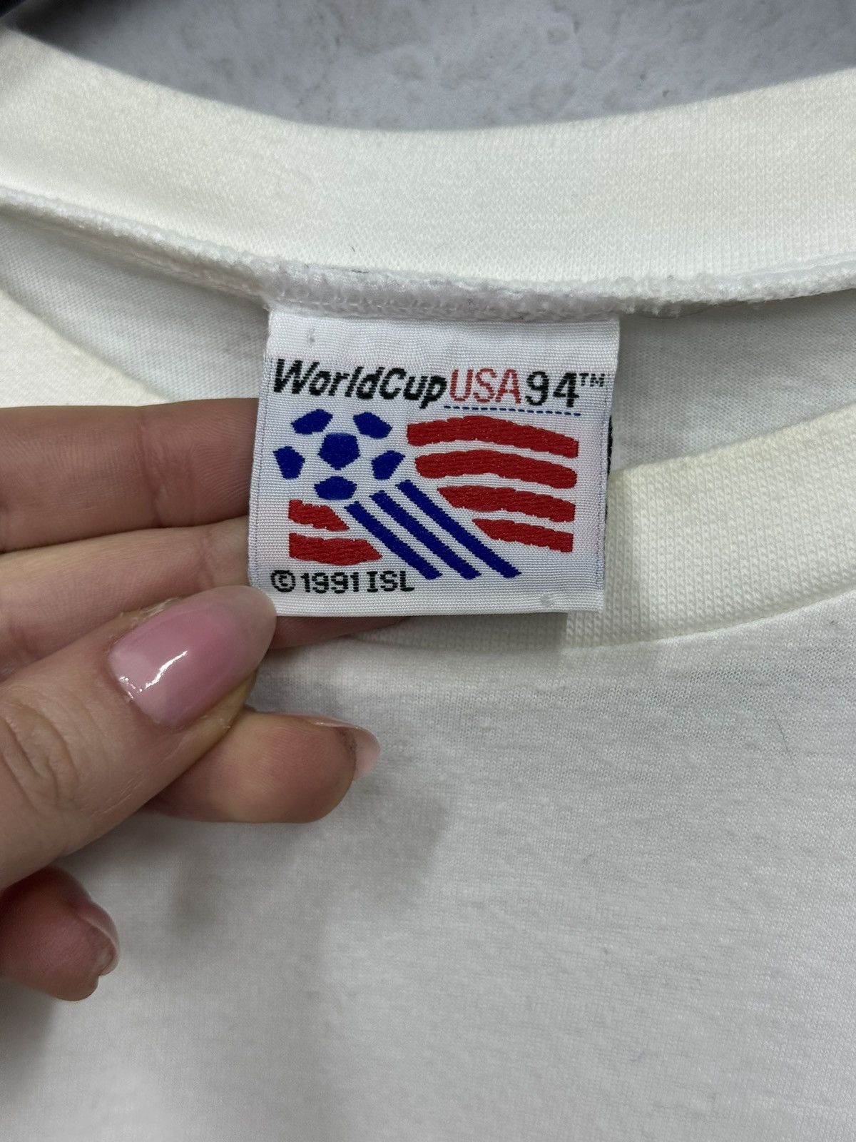 Band Tees Vintage Football WorldCup USA 1994 T-shirt Y2k Rare Jersey Size US XL / EU 56 / 4 - 7 Thumbnail