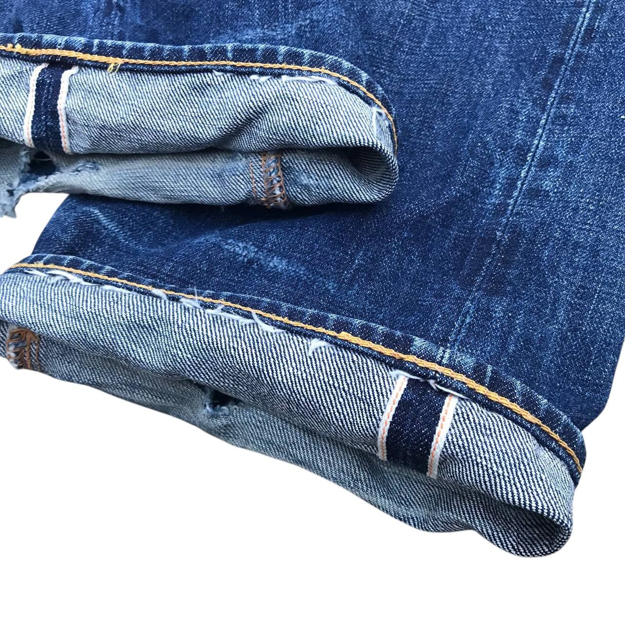 Evisu Vintage Evisu Big Daicock Redline Distressed jean W31x33 Size US 31 - 7 Thumbnail
