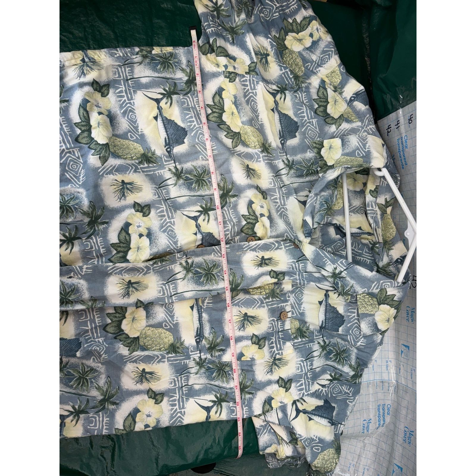 & Other Stories Summa Mens XL Button Up Hawaiian Shirt Marlin Island Floral Size US XL / EU 56 / 4 - 3 Thumbnail