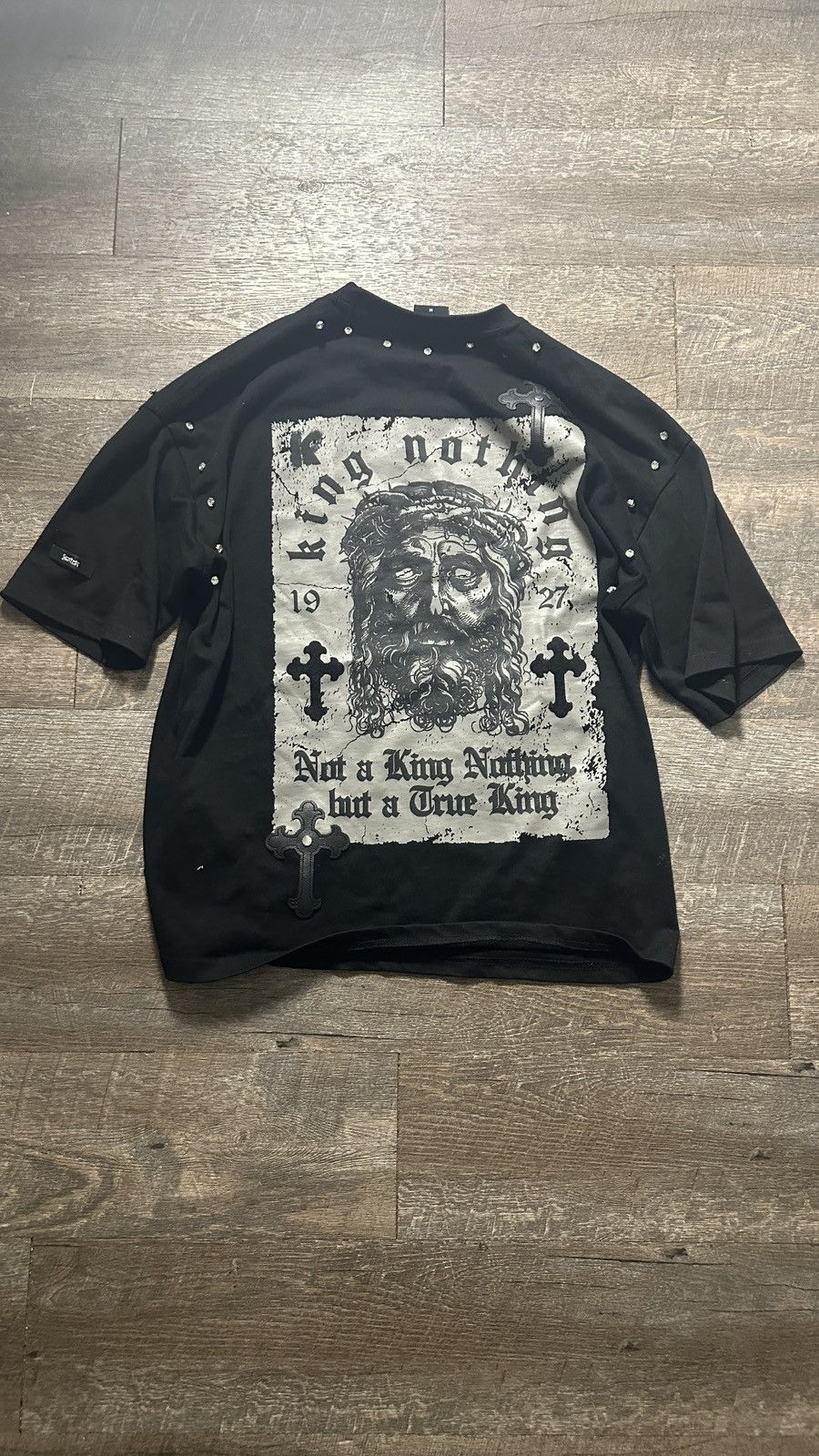 Other Black designer Cropped Tee Size US M / EU 48-50 / 2 - 2 Thumbnail