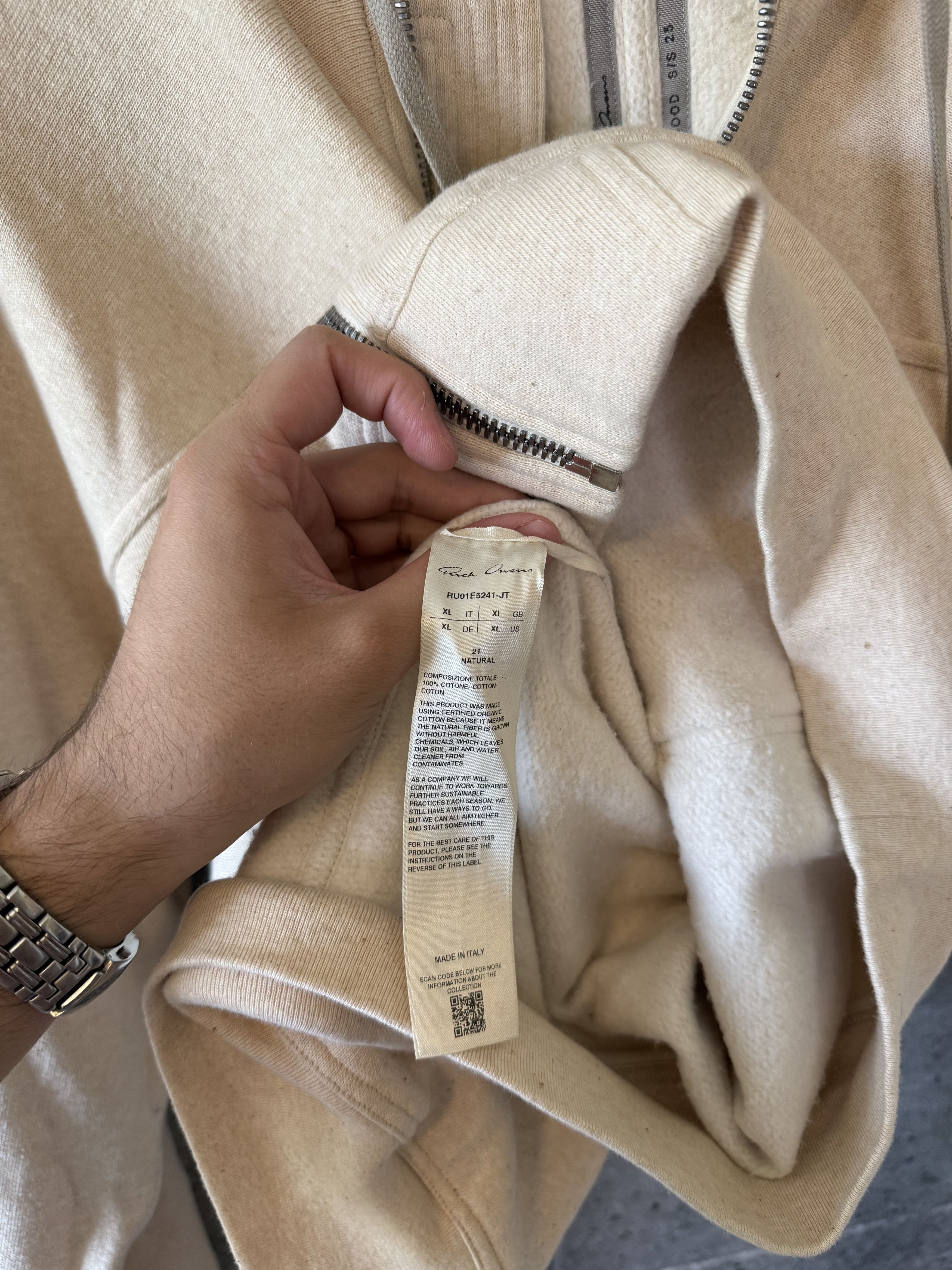 Rick Owens Rick Owens canvas zip up hoodie Size US XXL / EU 58 / 5 - 5 Thumbnail