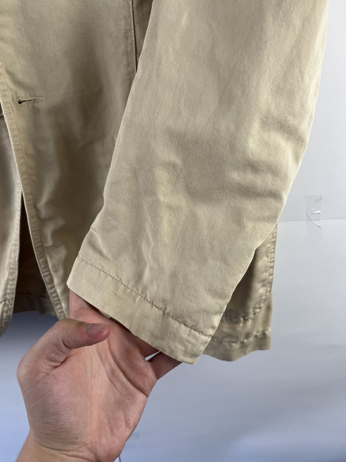 Z Zegna Z Zegna Luxury Solid Linen & Cotton Blazer Jacket Italy Size 42R - 5 Thumbnail