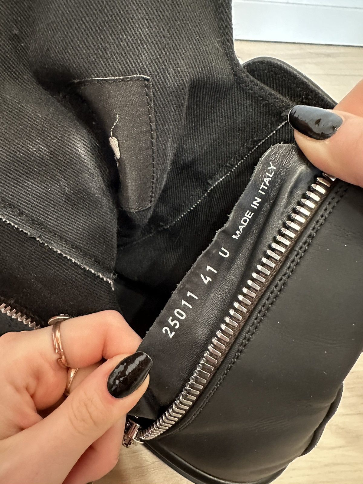 Rick Owens BLACK RICK OWENS LEATHER RAMONES 2021 Size US 8 / EU 41 - 7 Thumbnail