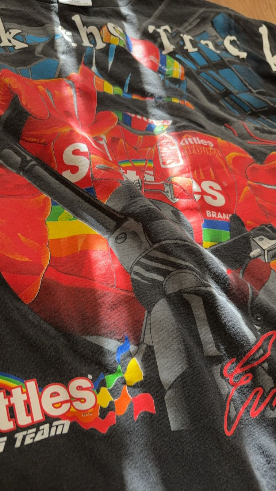 NASCAR × Vintage Racing Vintage Ernie Irvan skittles team t Size US L / EU 52-54 / 3 - 4 Thumbnail