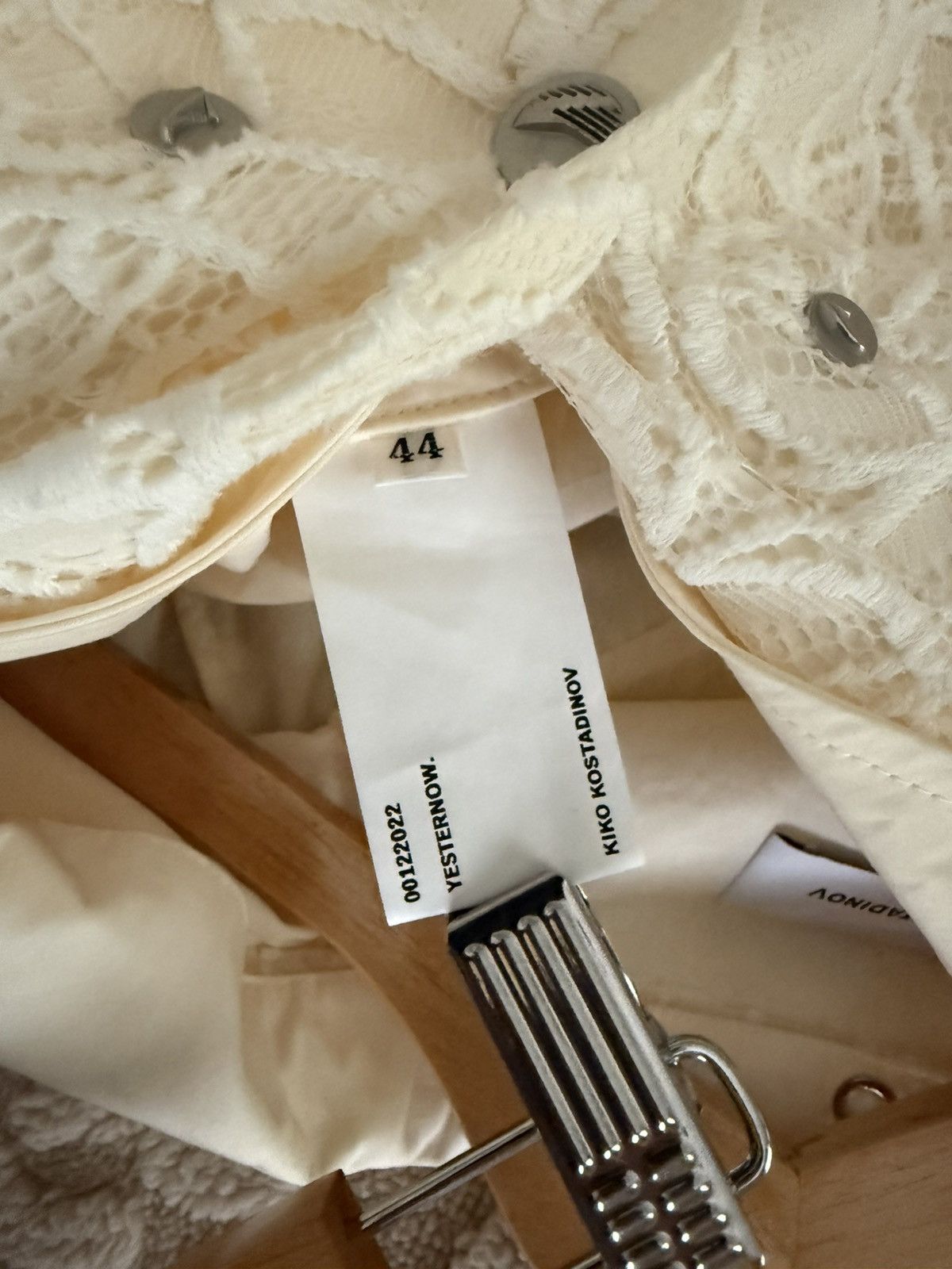 Kiko Kostadinov Torino Jacket White Lace 44 Size US S / EU 44-46 / 1 - 5 Thumbnail