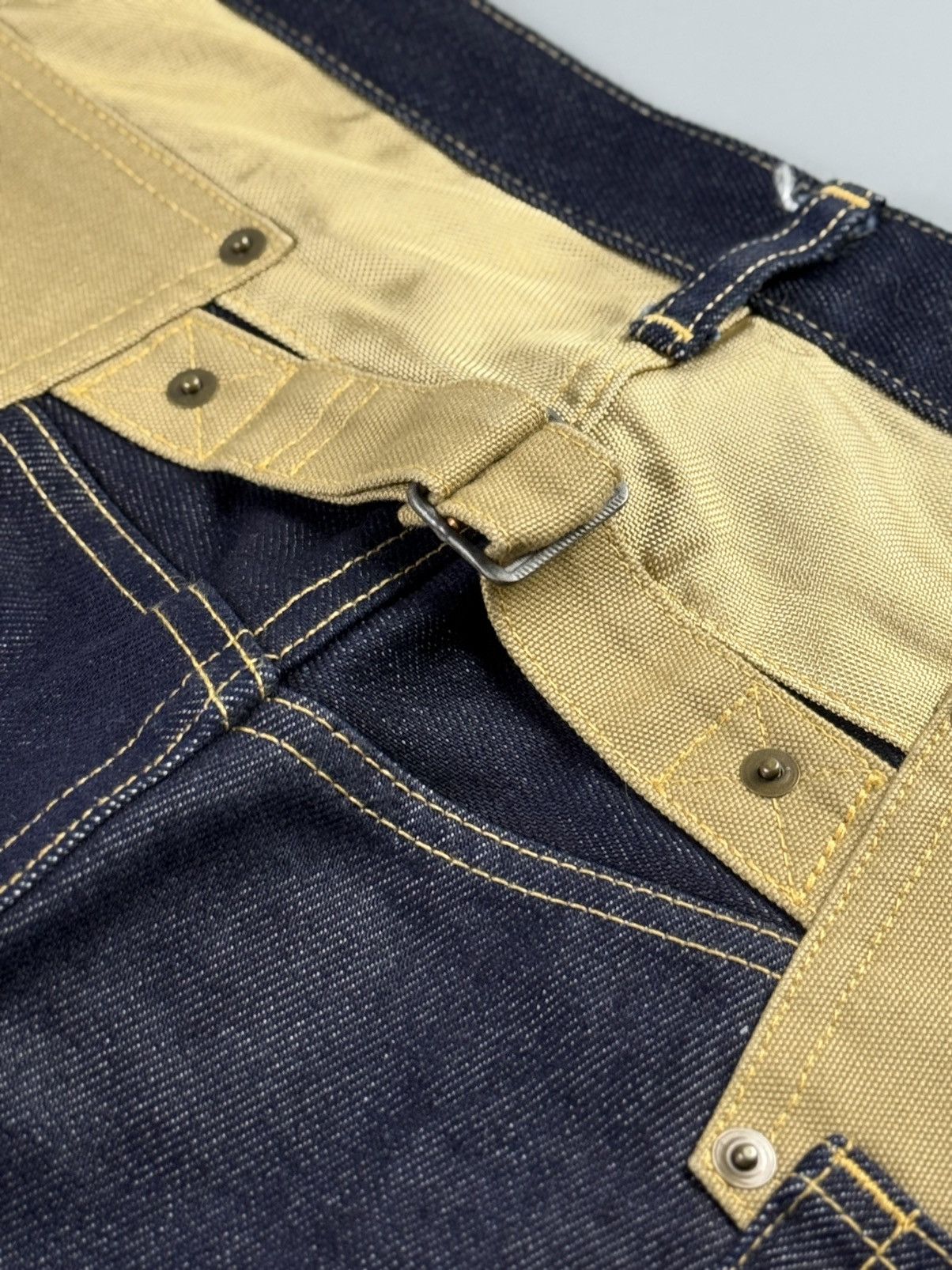 Junya Watanabe Junya Watanabe MAN - A/W18 - Reconstructed Denim Pants Size US 31 - 12 Thumbnail