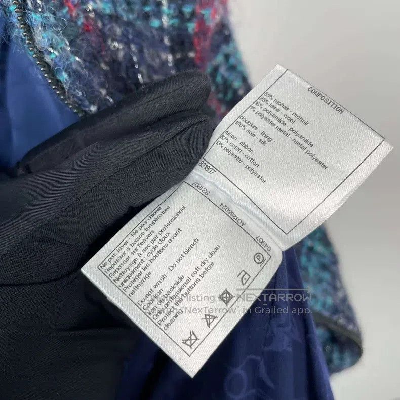 Chanel Chanel Hamburg series red and blue plaid long-sleeved jack Size XXS / US 00 / IT 34 - 7 Thumbnail