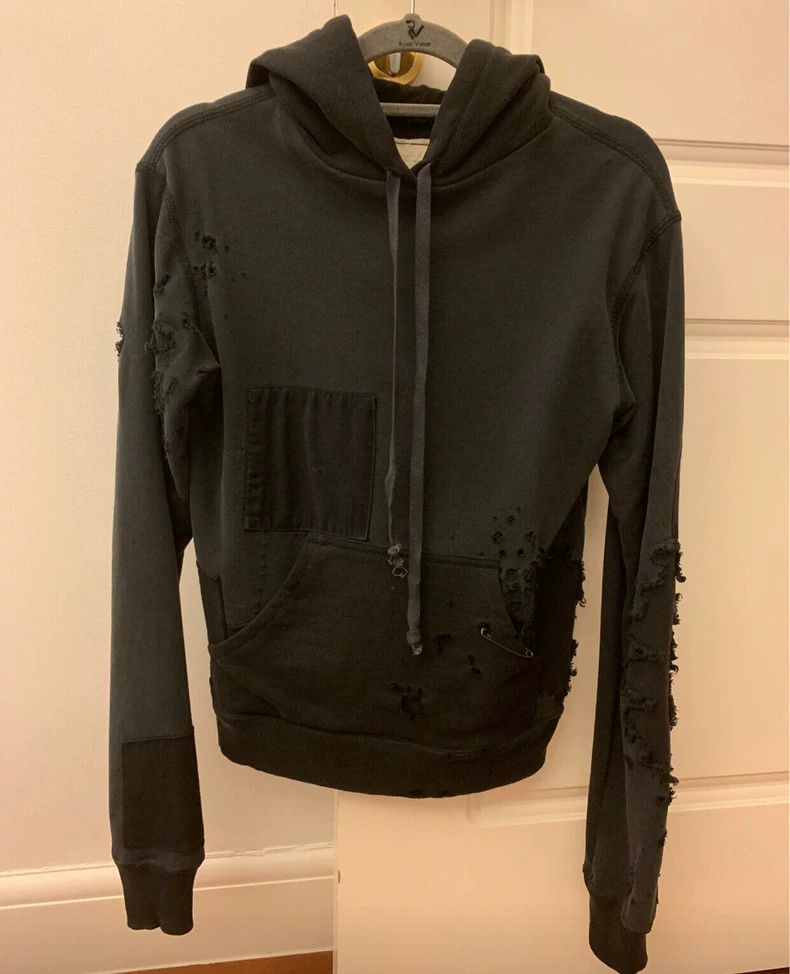 Greg Lauren greg lauren size 2Women's ripped hoodie 2505-Nextarrow Size S / US 4 / IT 40 - 1 Thumbnail