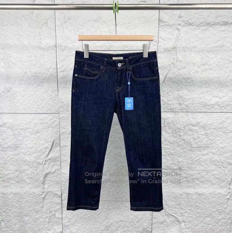 Burberry Women's Dark Blue Denim Pants.