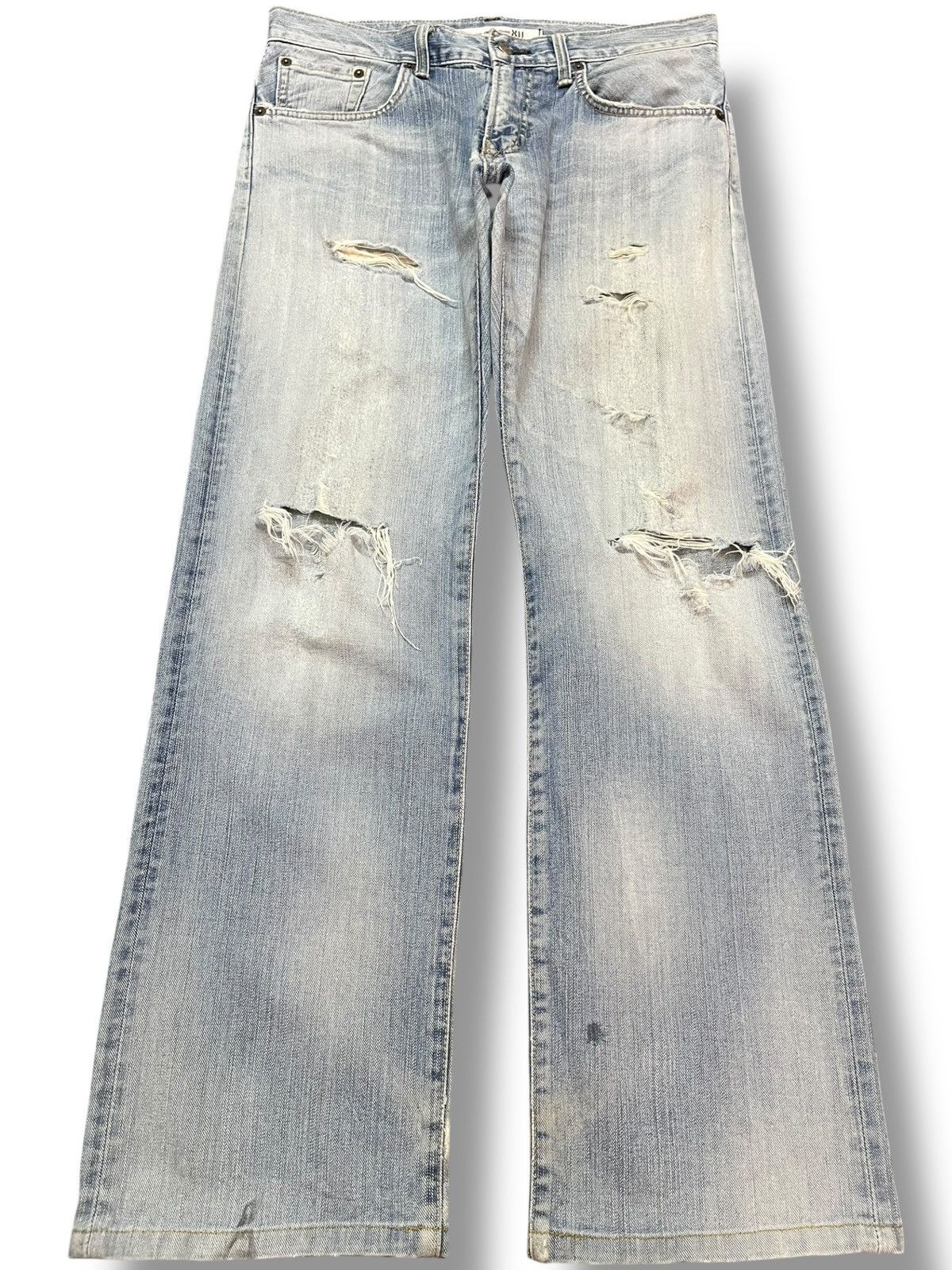 Edwin Vintage Edwin Exclusive Vintage Faded Distressed Denim Size US 33 - 1 Thumbnail