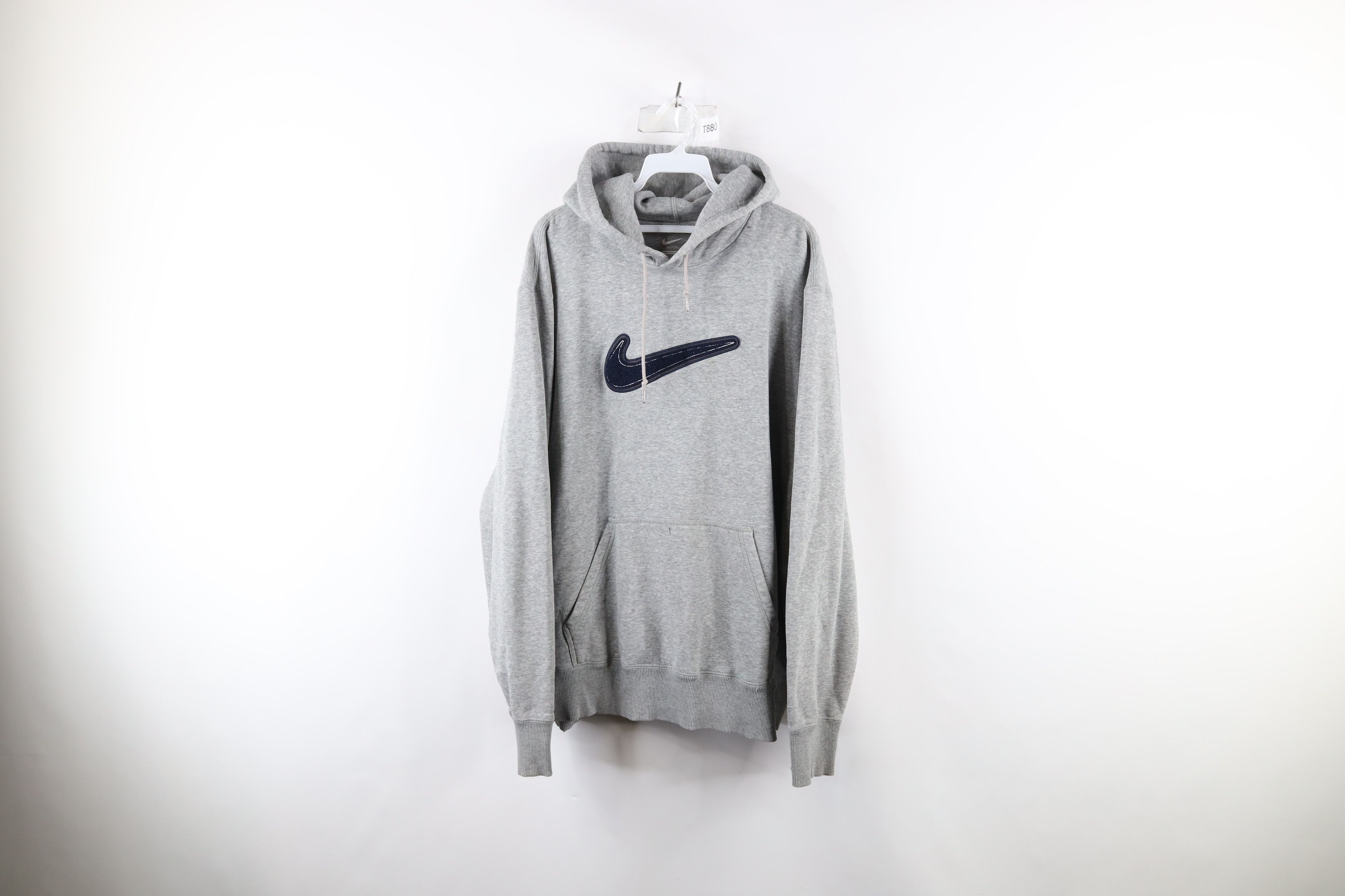 Nike Vintage Nike Travis Scott Big Swoosh Logo Hoodie Sweatshirt Size US XXL / EU 58 / 5 - 1 Thumbnail