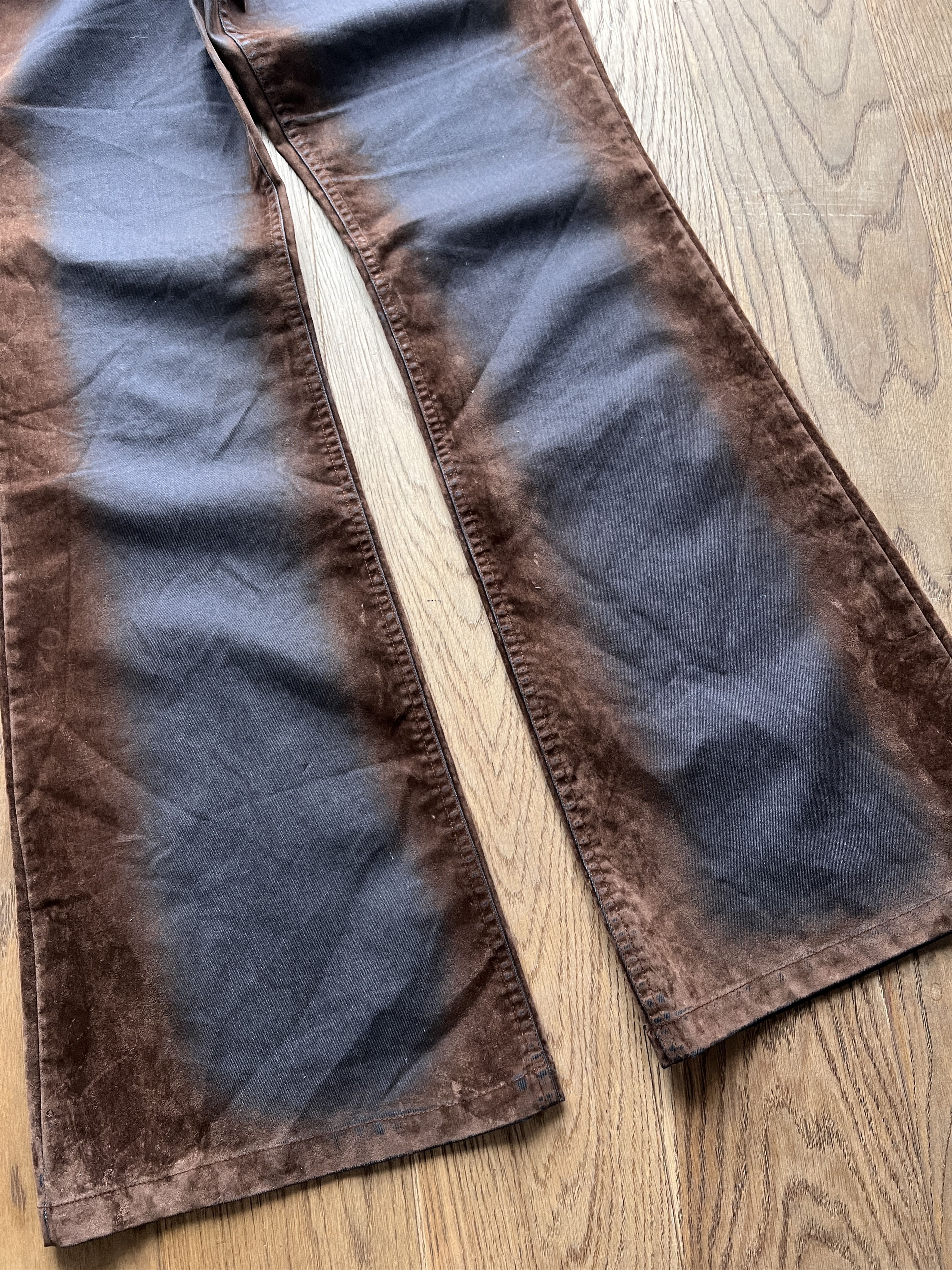 Hysteric Glamour Crazy! Avant Garde Boot cut flared pants dirty y2k Japanese Size 29" - 14 Thumbnail