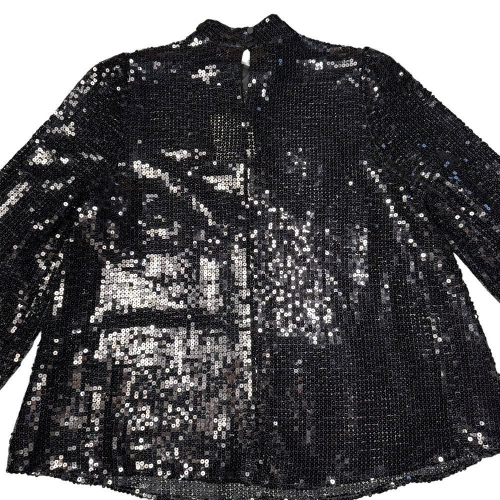 Allsaints NWT New AllSaints Whitney Sequin High-Neck Blouse Size 12 Size XL / US 12-14 / IT 48-50 - 9 Thumbnail