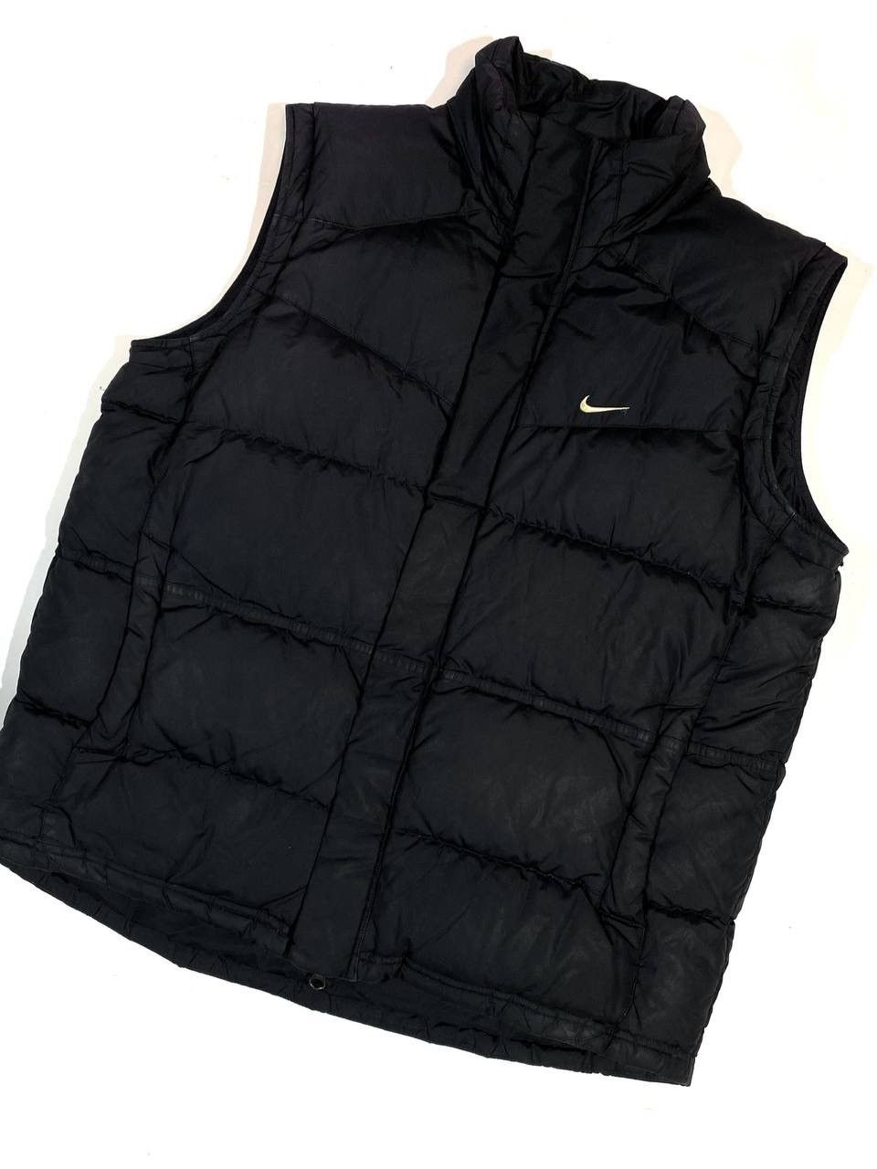 Nike × Vintage 00s Vintage Nike Streetwear Y2K Black Vest Swoosh Size US M / EU 48-50 / 2 - 2 Thumbnail