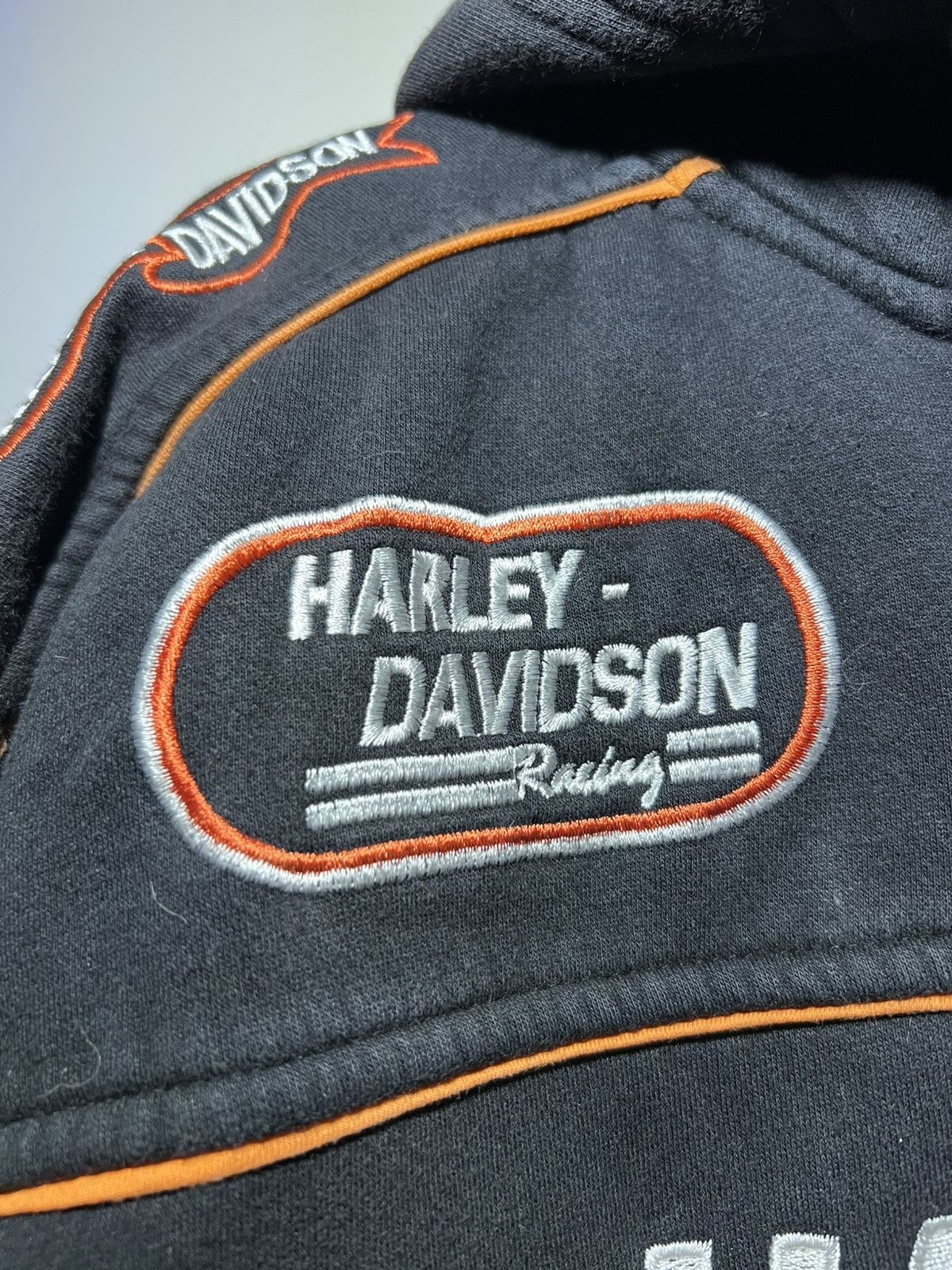 Harley Davidson × Vintage Harley Davidson Racing vintage zip-up hoodie Size US XL / EU 56 / 4 - 2 Thumbnail