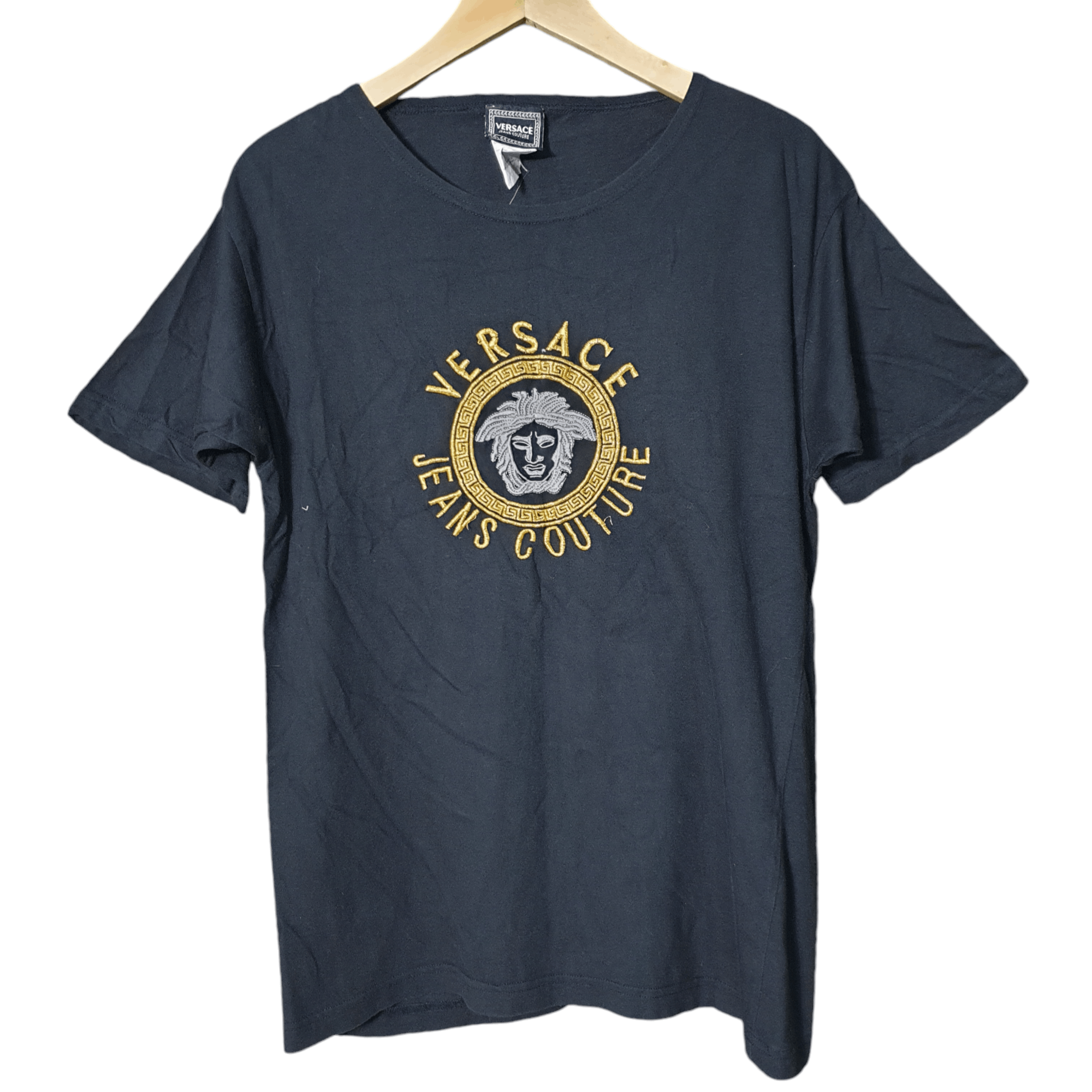 Versace Jeans Couture Vintage Versace Big Logo Tshirt Size US S / EU 44-46 / 1 - 1 Thumbnail