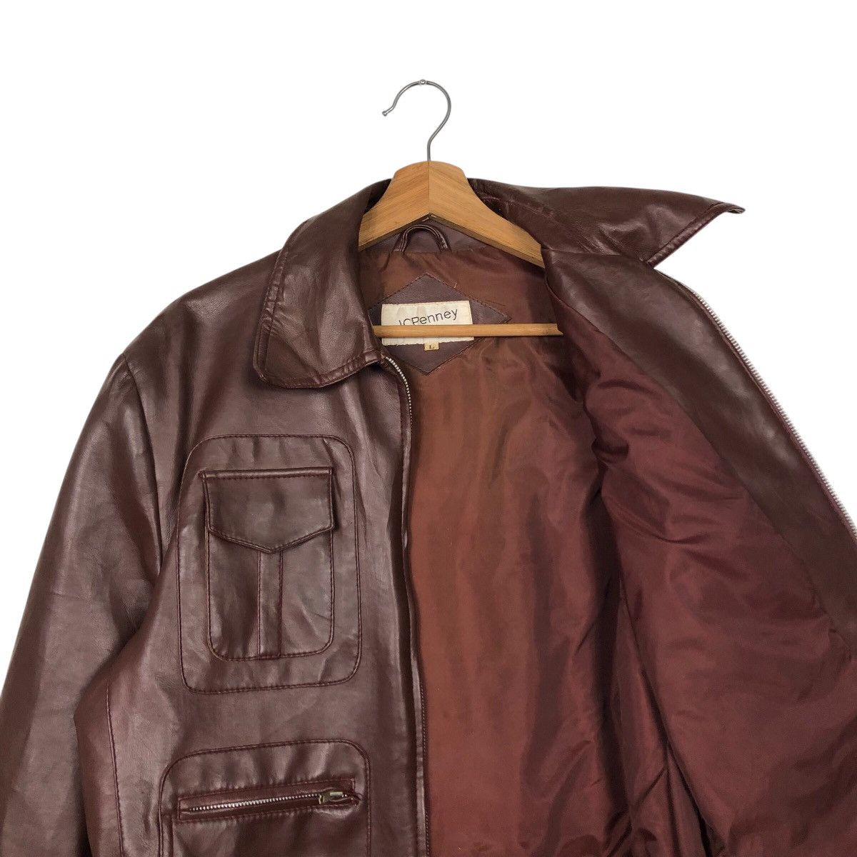 Japanese Brand 📌Vintage Soft Leather Biker Jacket JcPenny Issey Miyake Size US L / EU 52-54 / 3 - 13 Thumbnail
