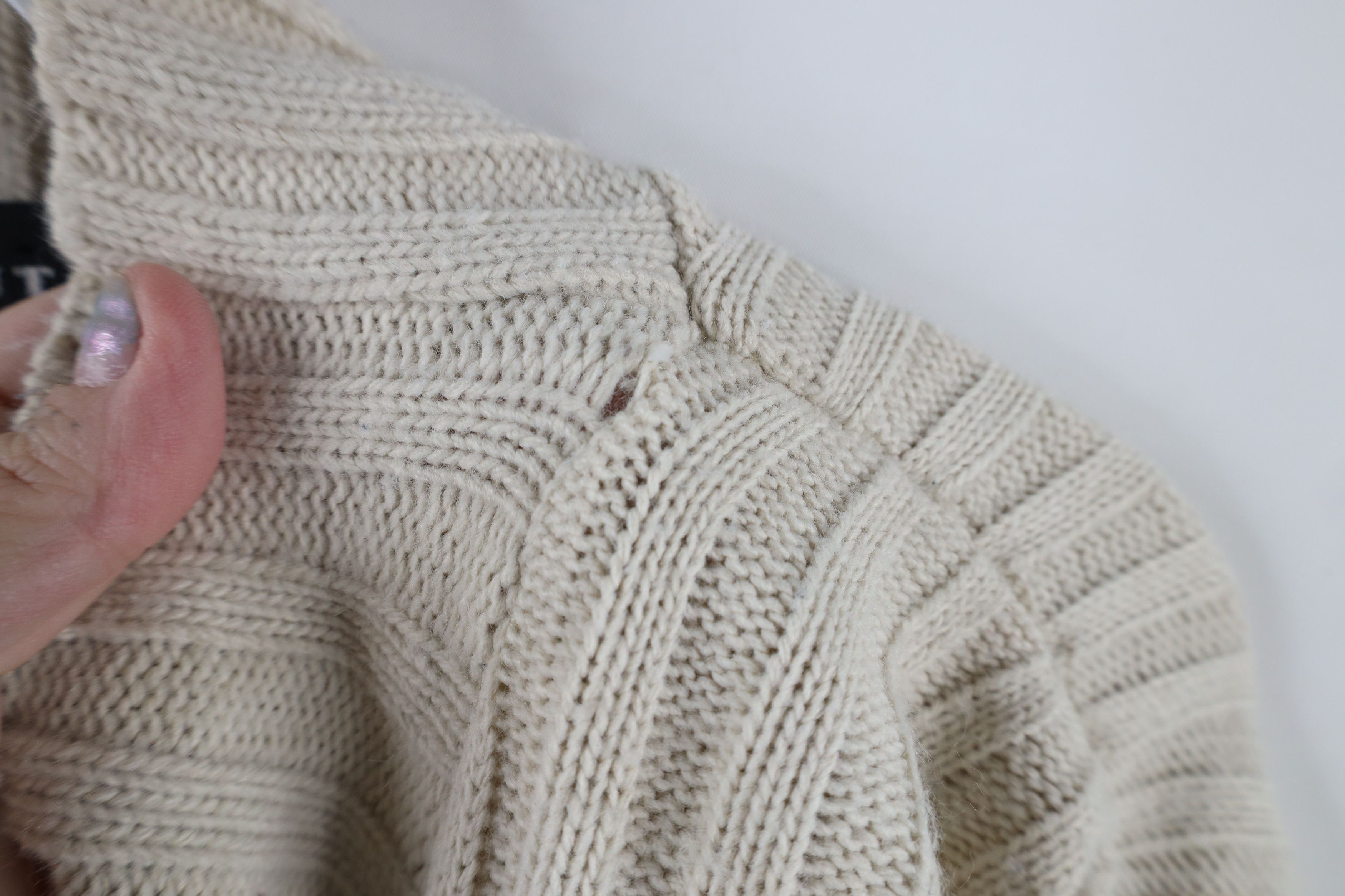 Vintage Vintage 90s Streetwear Chunky Ribbed Knit Mock Neck Sweater Size US XXL / EU 58 / 5 - 4 Thumbnail
