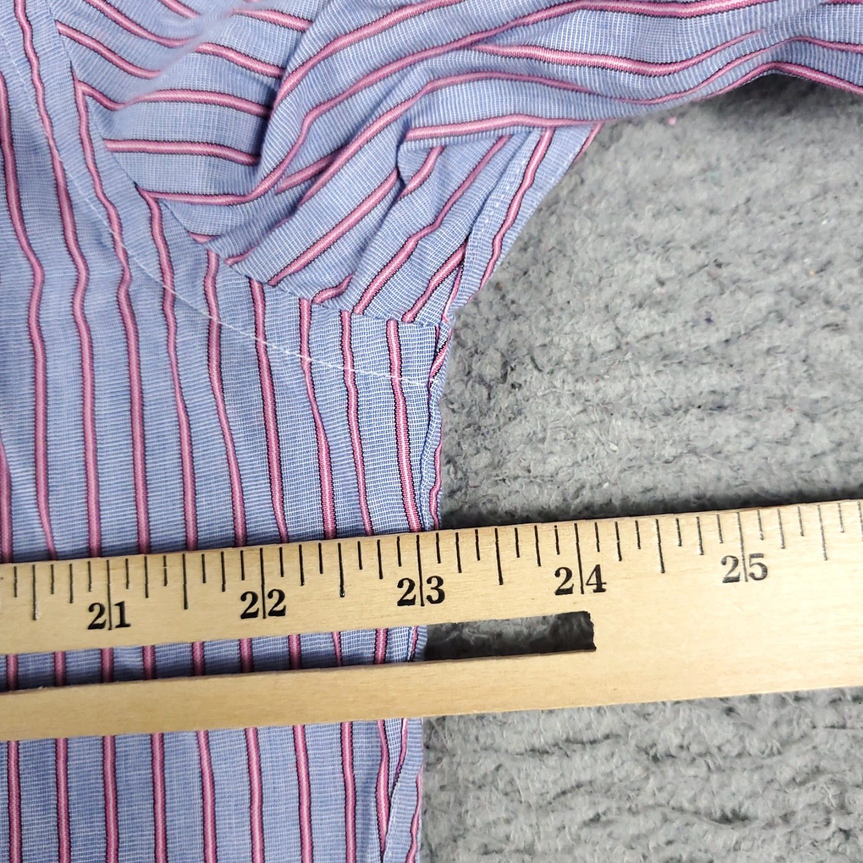 American Eagle Outfitters VINTAGE American Eagle Outfitters Shirt Mens LT Large Tall Blue Striped Button Up Long Sleeve Size US L / EU 52-54 / 3 - 6 Thumbnail