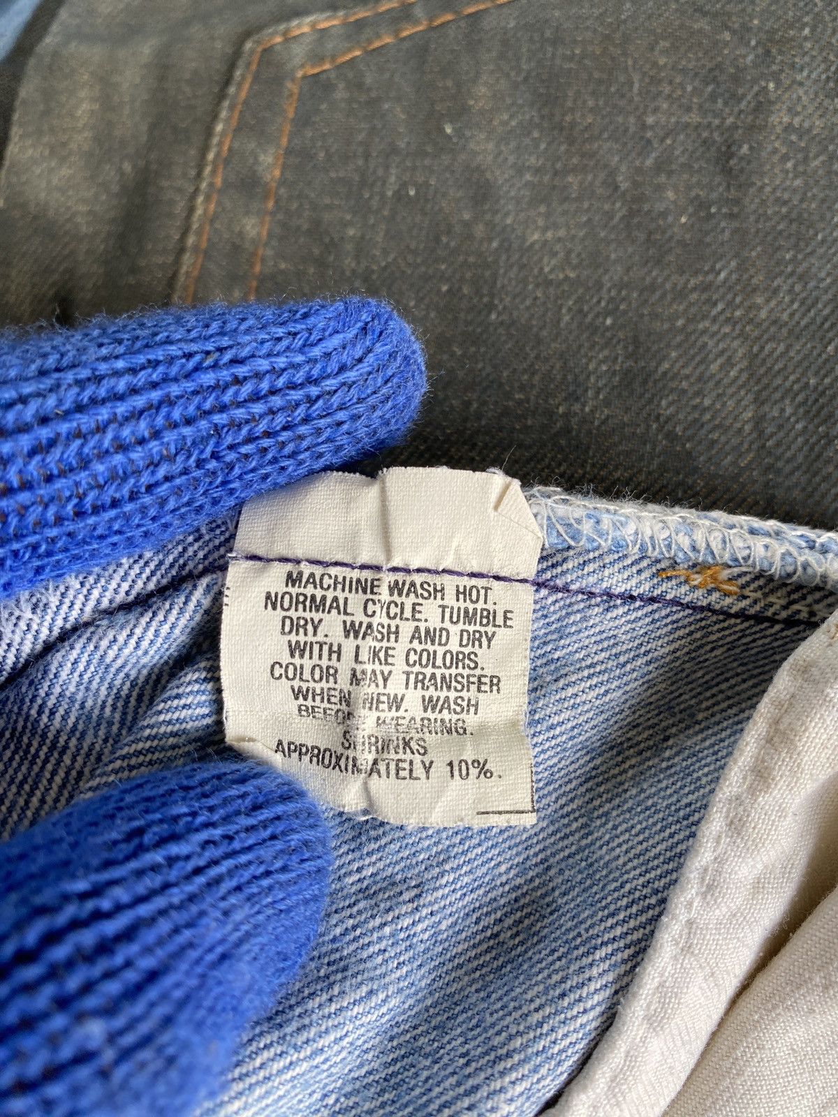 Levi's Vintage 90s Levi’s 501 Rusty Denim Size US 31 - 17 Thumbnail