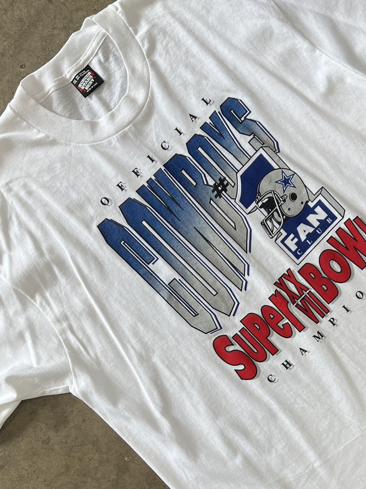 NFL Vintage 1993 Super Bowl XXVII Cowboy Fan Single Stitch XXL Size US XXL / EU 58 / 5 - 1 Thumbnail