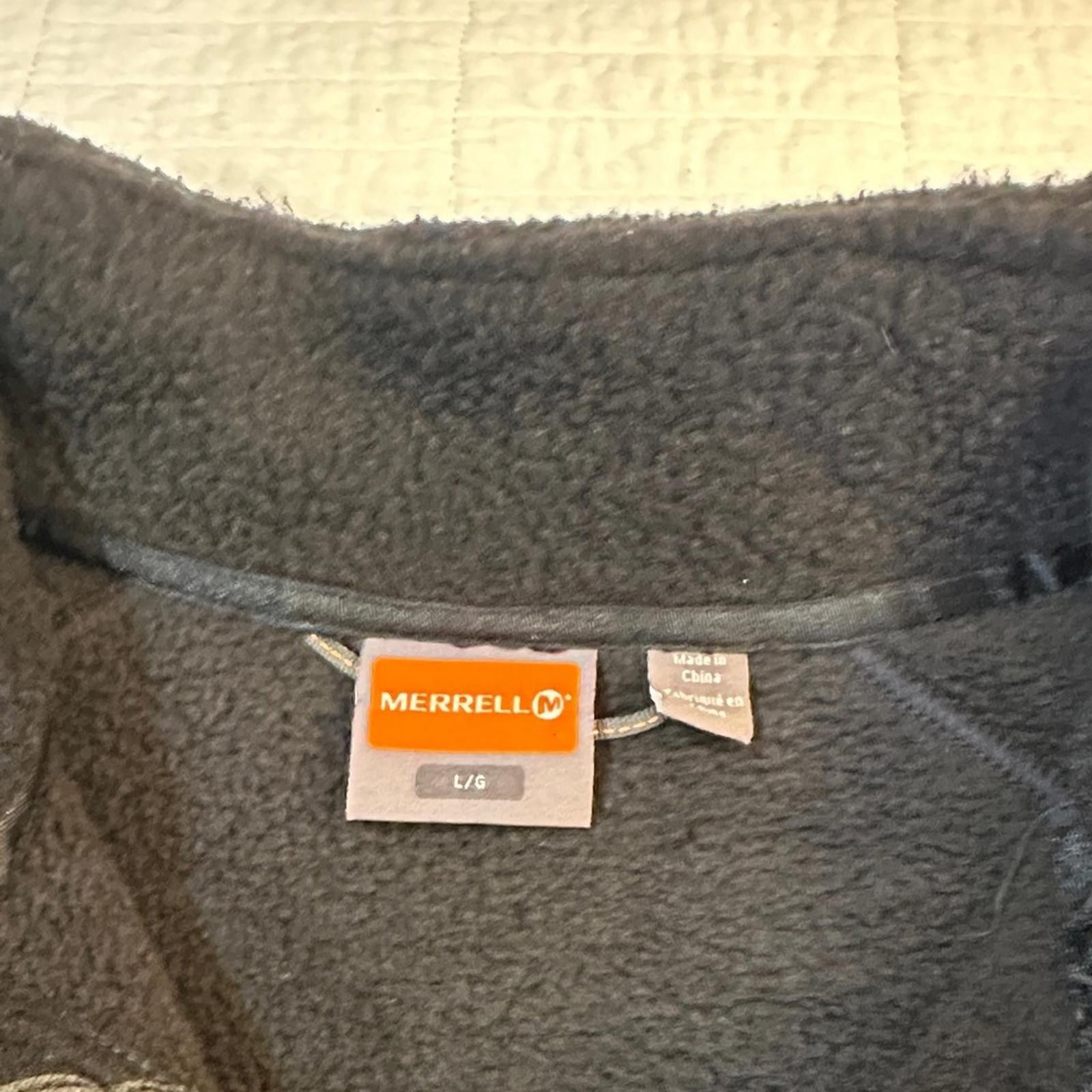 Merrell Merrell Large Zipper Fleece Jacket Retro Pile Black EUC Size US L / EU 52-54 / 3 - 3 Thumbnail