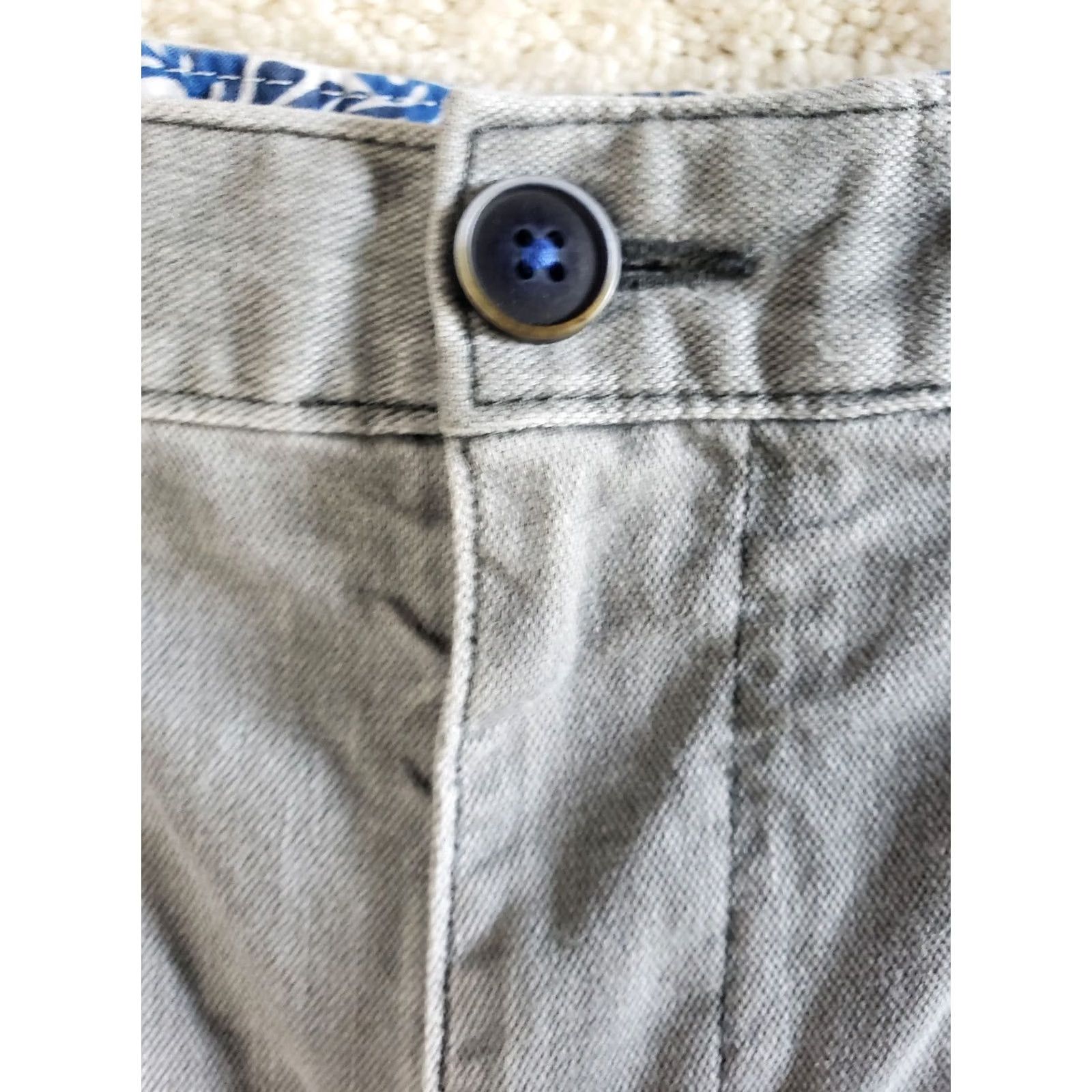 Tommy Bahama Tommy Bahama Cargo Shorts Men's 40W x 10L Faded Blue Cotton Spandex Canvas Flat Front Pocket Sailfish Casual Comfort Beach Summerspringfall Mens Size US 40 / EU 56 - 5 Thumbnail