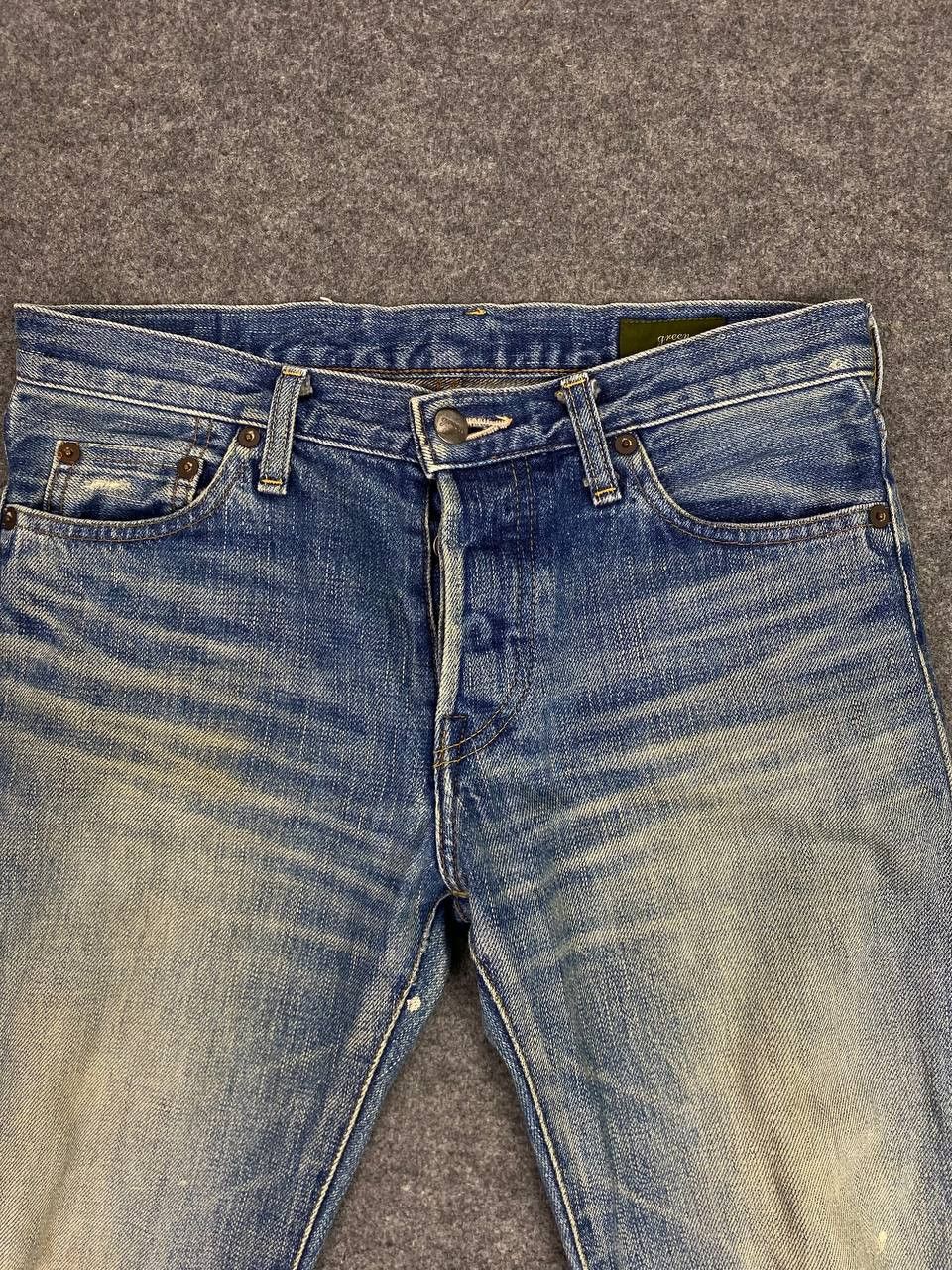 Japanese Brand green bowles co japanese brands selvedge distressed denim Size US 32 / EU 48 - 8 Thumbnail