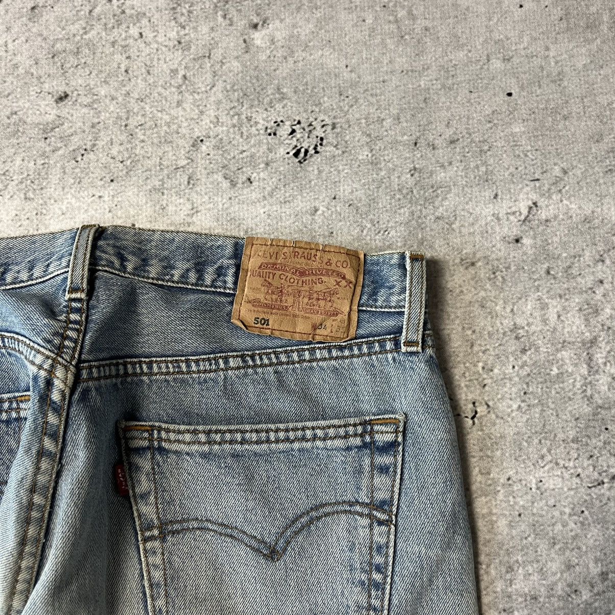 Levi's × Vintage Vintage Levis 34x32 washed baby blue 90s Size US 34 / EU 50 - 4 Thumbnail