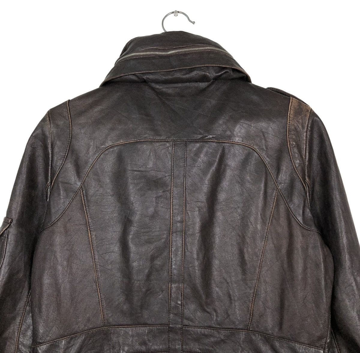 Japanese Brand 🔥VINTAGE GENUINE BIKER LEATHER JACKET KAREY CANIA JAPAN Size US M / EU 48-50 / 2 - 9 Thumbnail