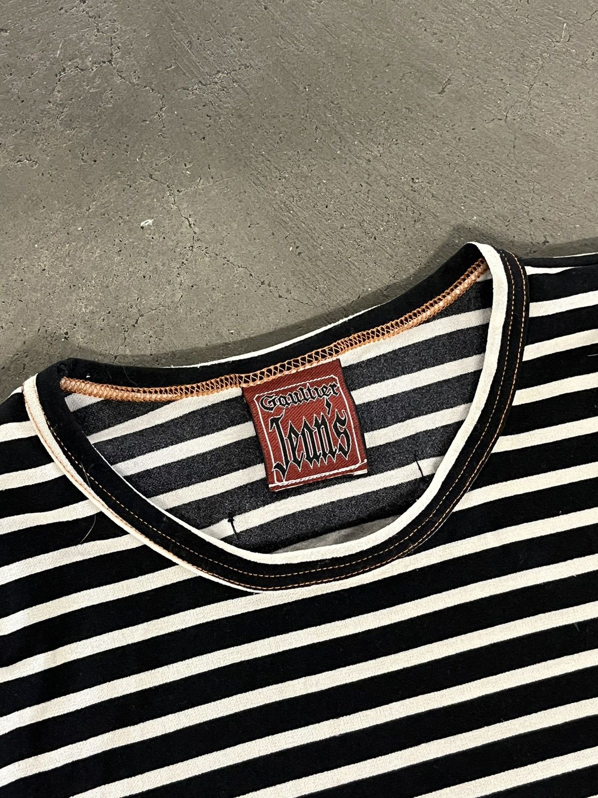 Designer × Jean Paul Gaultier Jean Paul Gaultier Striped Tee Size M / US 6-8 / IT 42-44 - 4 Thumbnail