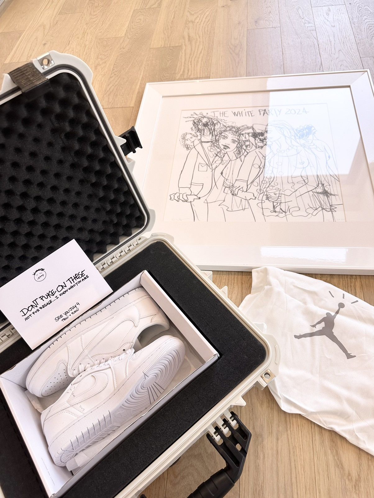 Jordan Brand × Travis Scott Nike TRAVIS SCOTT MICHAEL RUBIN JULY 4 invite & George Condo Size US 8.5 / EU 41-42 - 1 Thumbnail