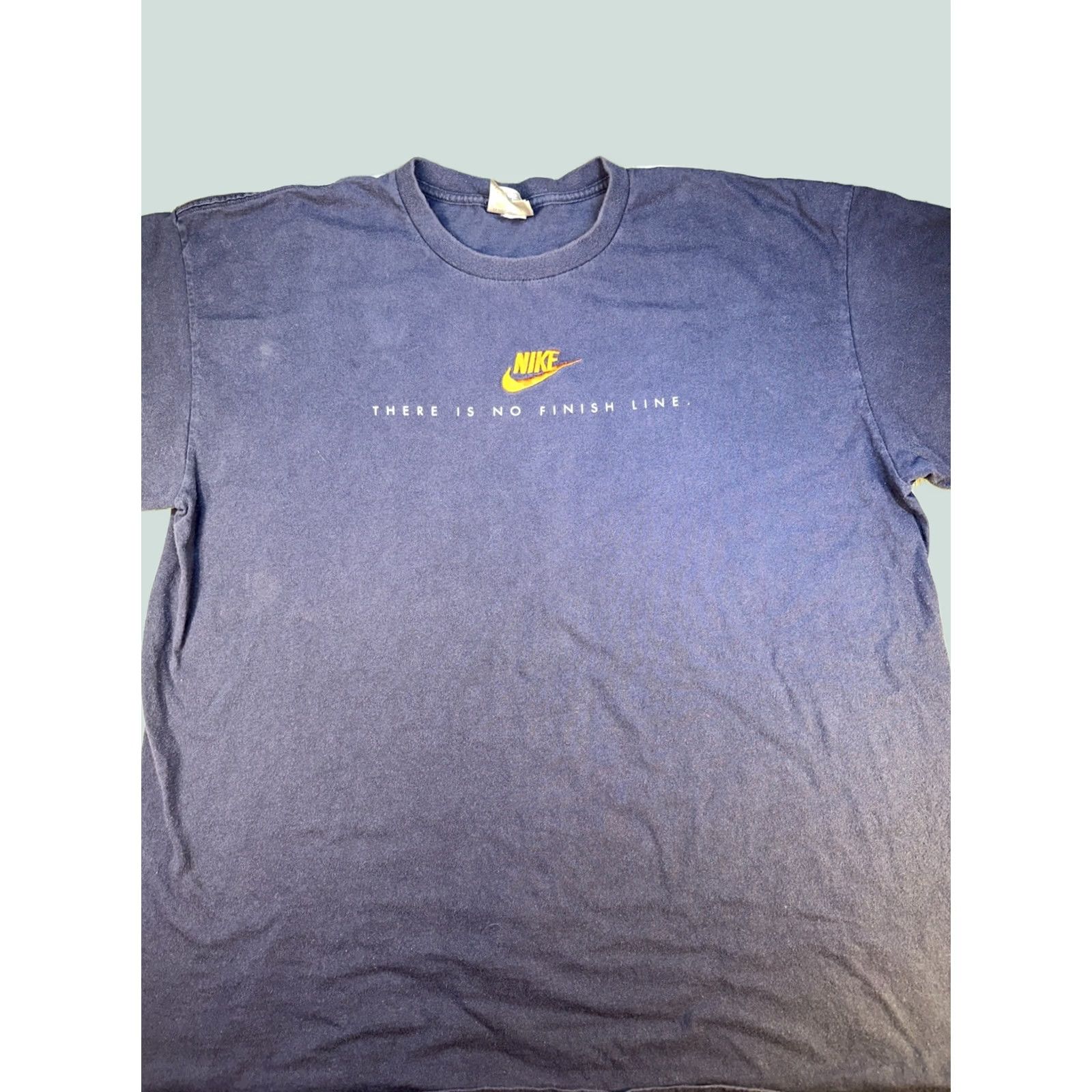Nike VINTAGE Nike Center Swoosh T-Shirt XL Men Blue XS? Size US XL / EU 56 / 4 - 1 Thumbnail