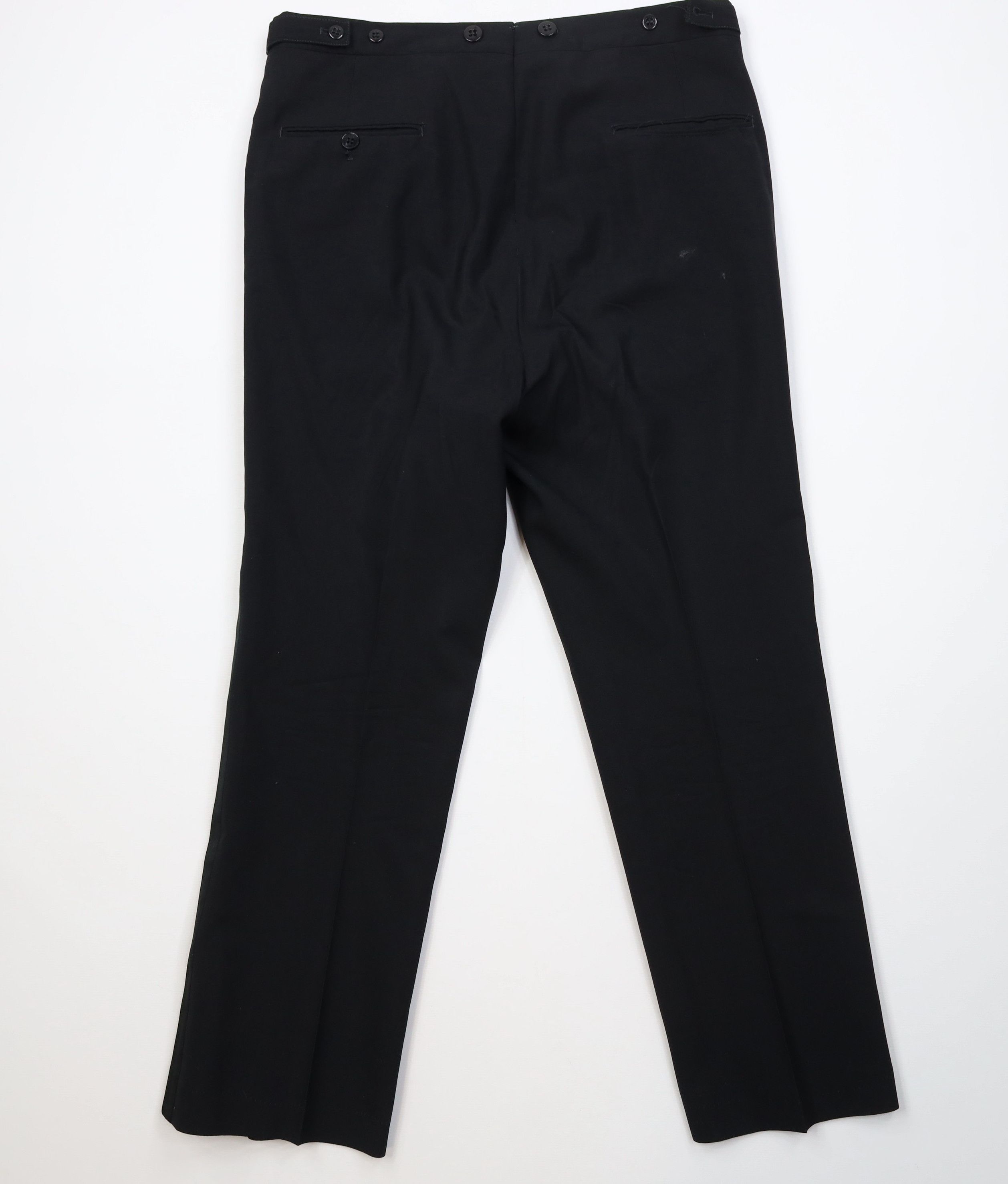 Vintage Vintage 50s 60s Flared Rayon Gabardine Wool Tuxedo Pants USA Size US 34 / EU 50 - 12 Thumbnail