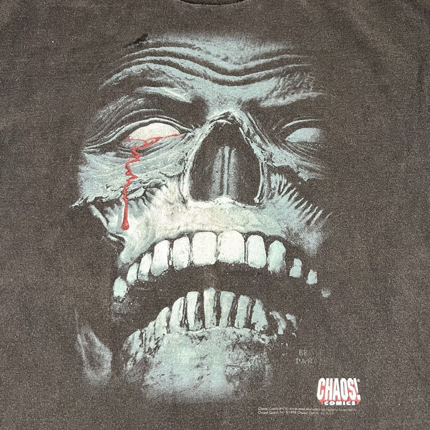 Vintage VINTAGE 1998 Chaos Comics Evil Ernie Big Face Tshirt Horror XL Black Mens T-Shirt Made in USA Fashion Victim Size XL Size US XL / EU 56 / 4 - 4 Thumbnail