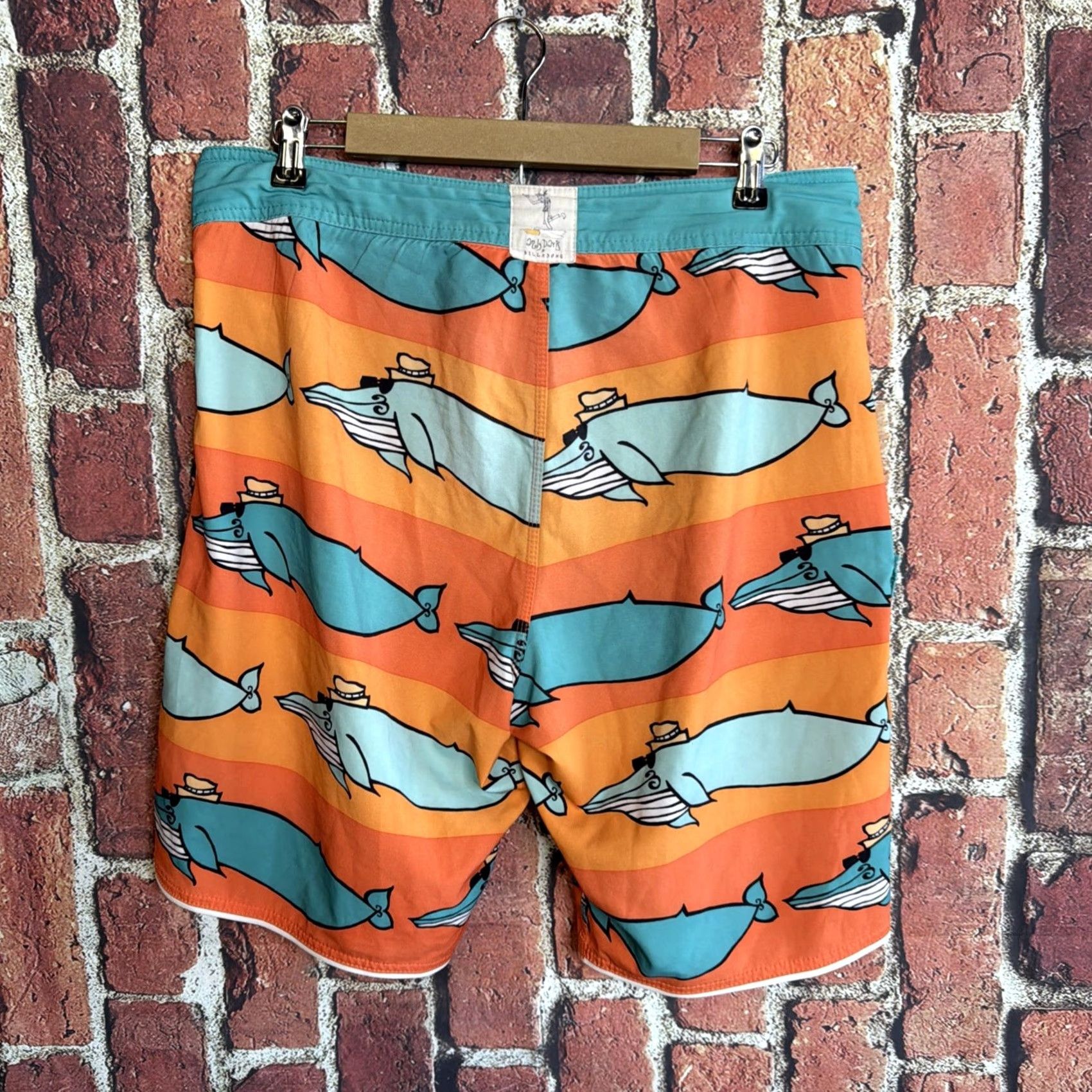 Billabong Billabong Mens Board Shorts 34 Surfing Beach Multicolor Graphic Print Whale Size US 34 / EU 50 - 4 Thumbnail