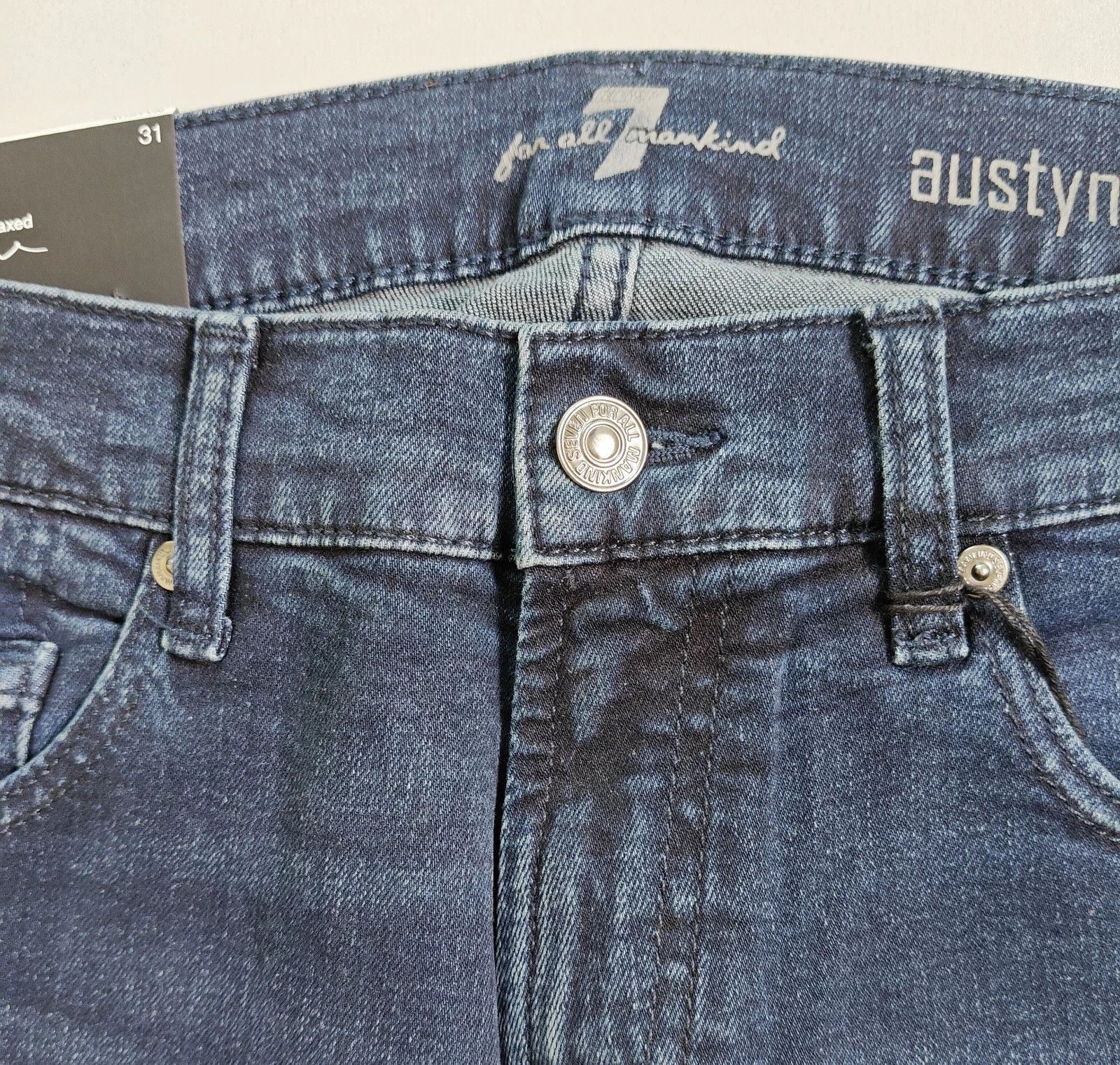 7 For All Mankind 7 For All ManKind Austyn River Water Straight Jeans T / 6067 Size US 31 - 3 Thumbnail