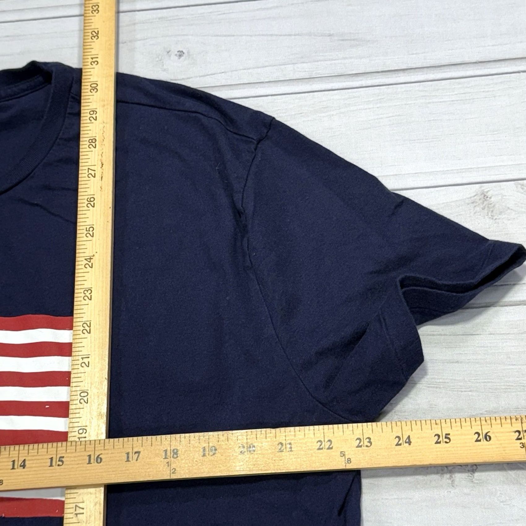 Polo Ralph Lauren Polo Ralph Lauren T-Shirt Mens XL Blue American Flag Patriotic 4th of July Logo Short Sleeve Crew Neck Jersey Cotton Vintage: No Size US XL / EU 56 / 4 - 5 Thumbnail