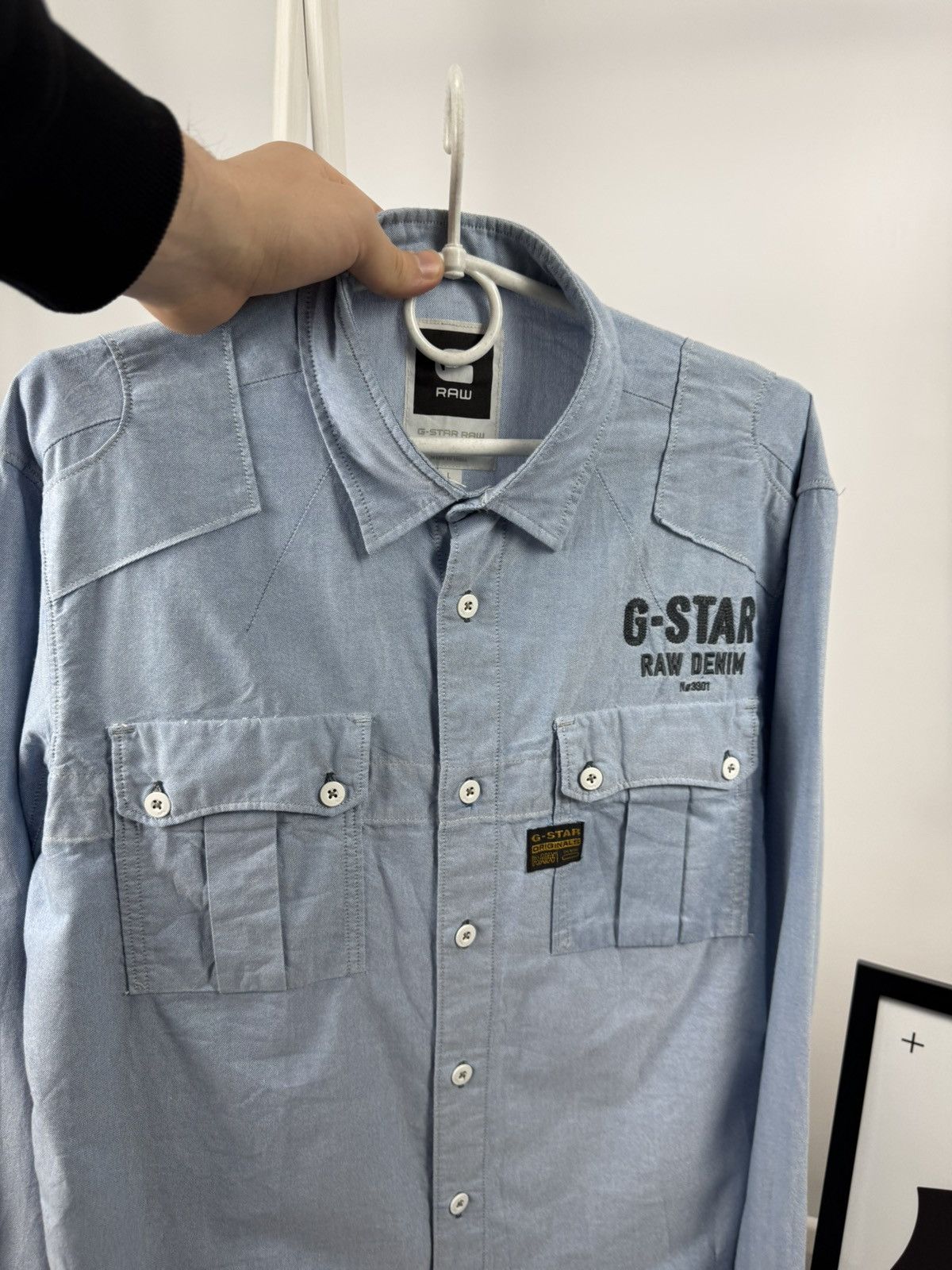 G-Star G-Star Raw Denim Shirt Size US L / EU 52-54 / 3 - 5 Thumbnail