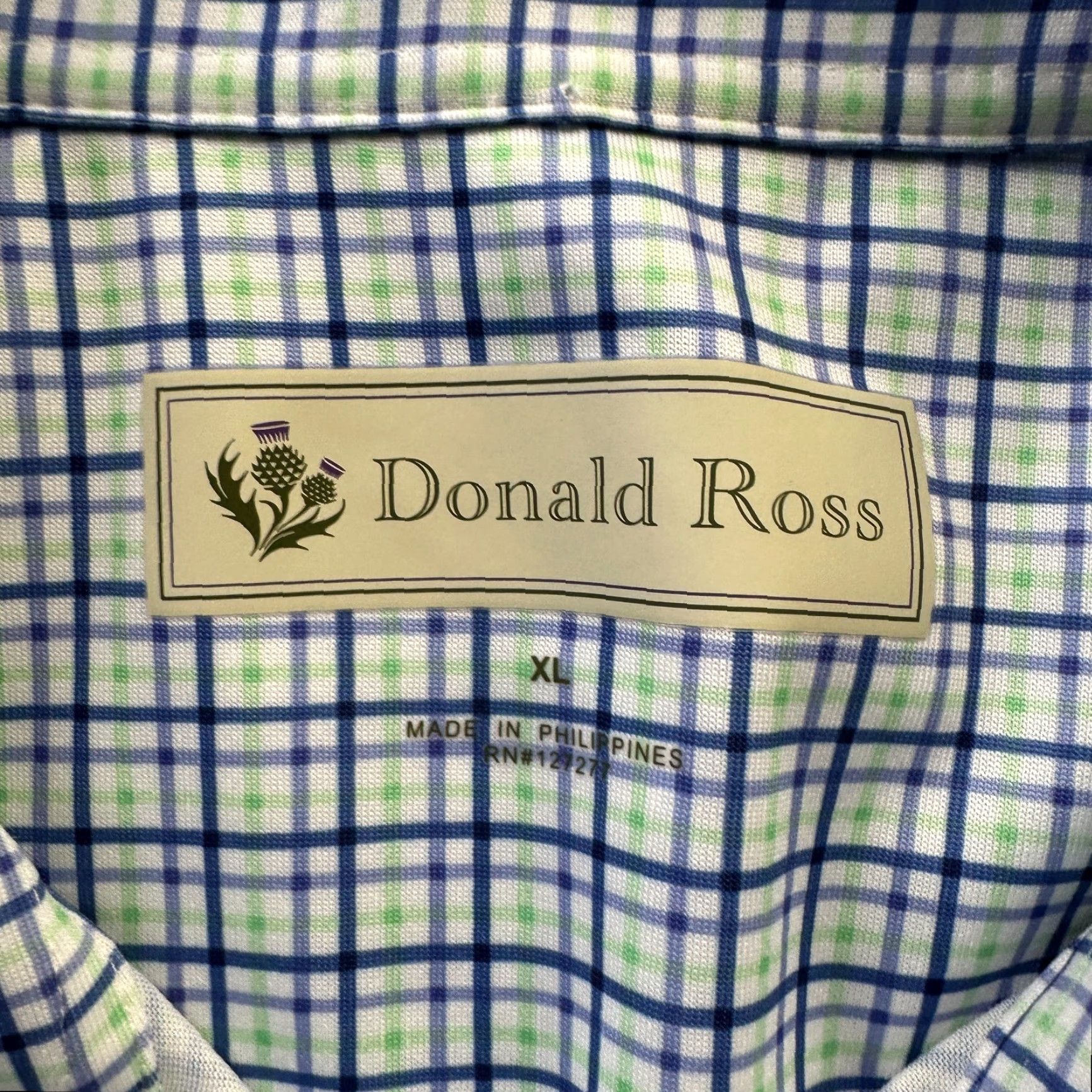 Vintage Donald Ross Polo Shirt Mens XL Blue Stonewall Country Club Golf Size US XL / EU 56 / 4 - 6 Thumbnail