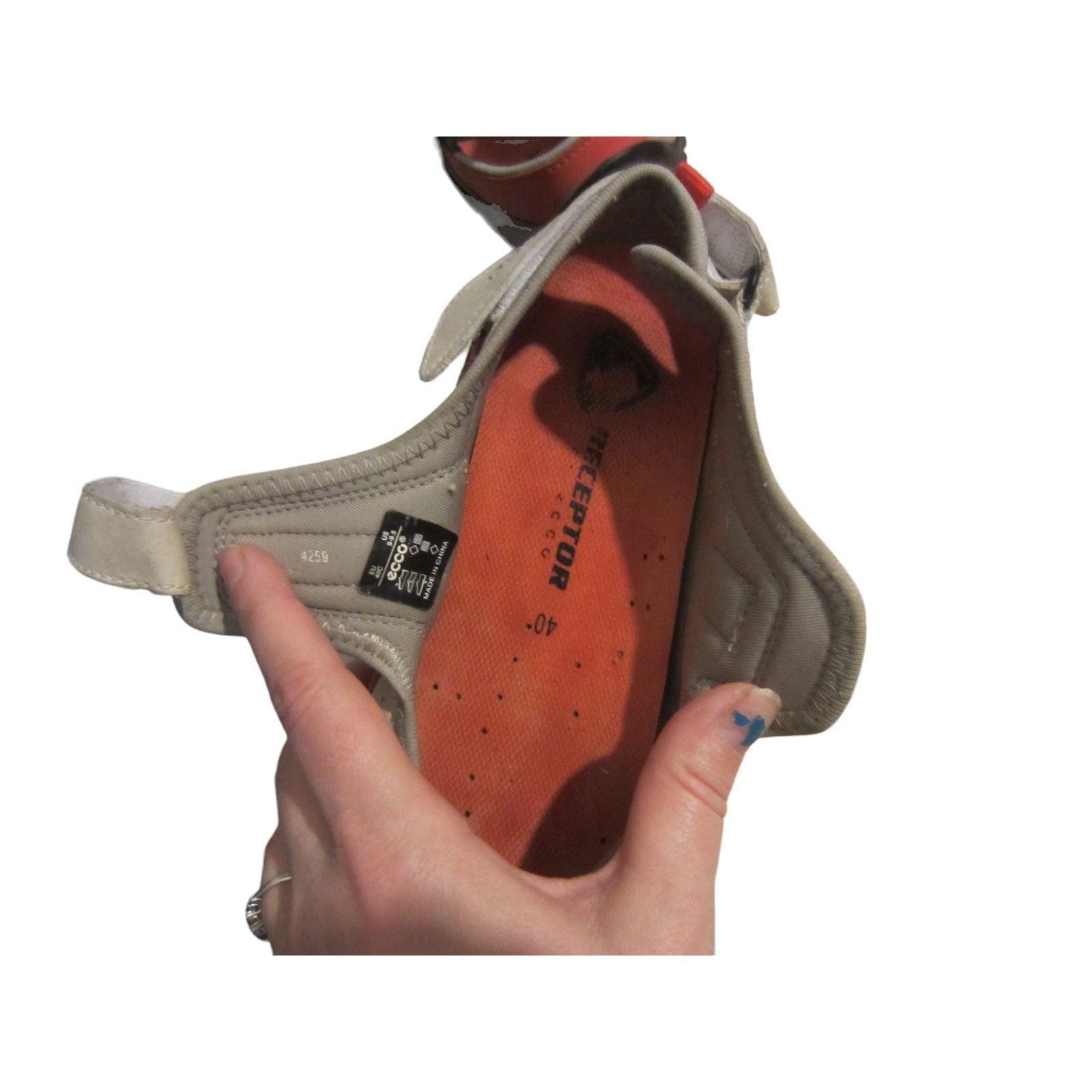 Ecco ECCO Comfort Mary Jane Walking Shoes Gray Mesh Leather 9-9.5 Size US 9.5 / IT 39.5 - 9 Thumbnail