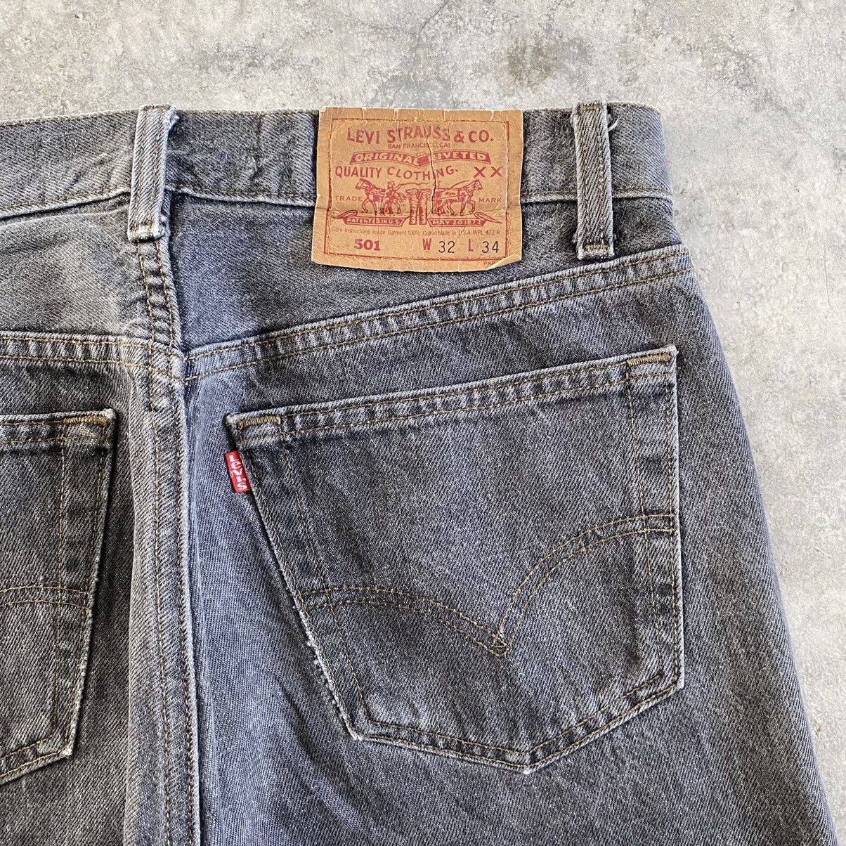 Levi's Vintage 1993 Levi’s 501 Ash Grey Denim Jeans Size US 30 / EU 46 - 16 Thumbnail