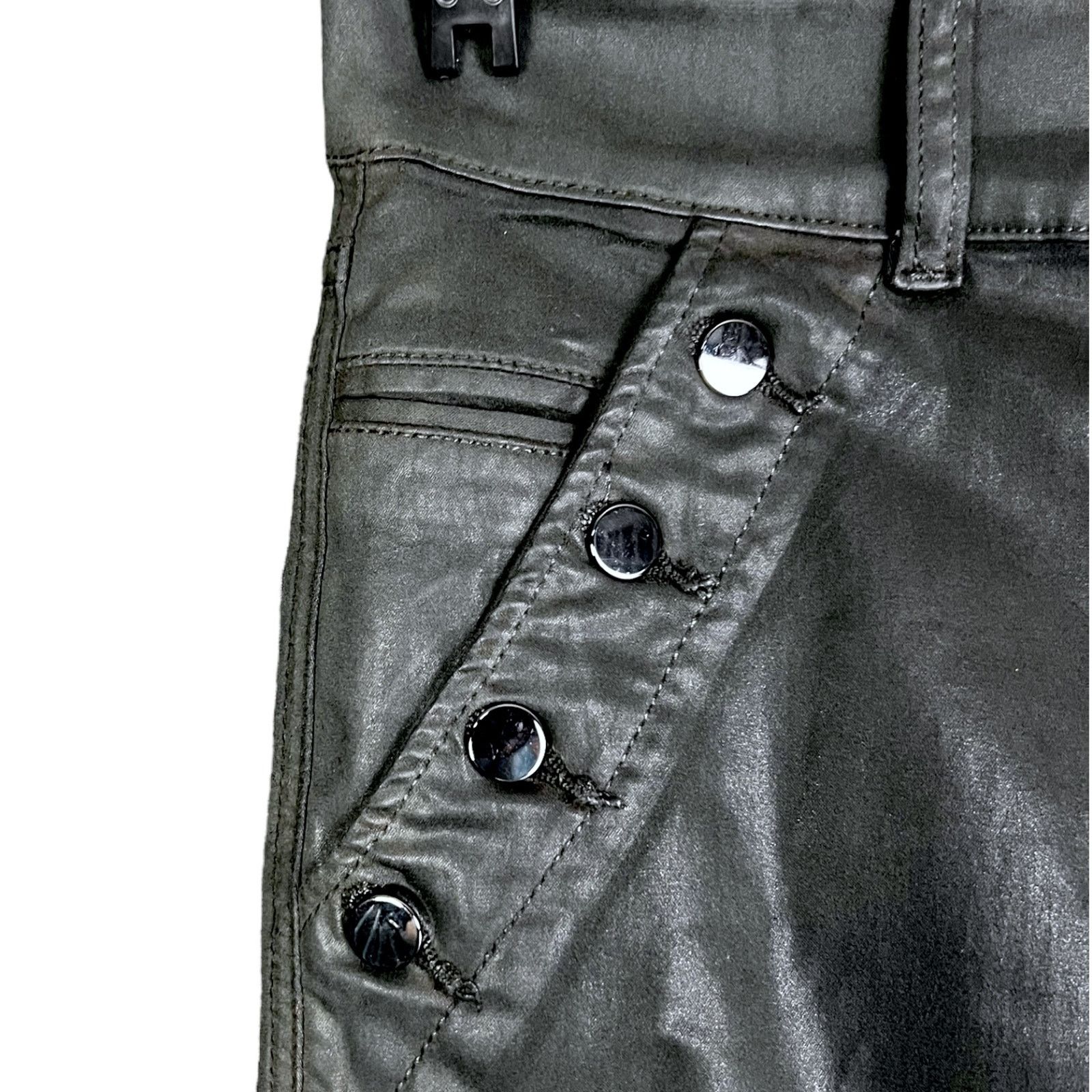 Joe's Joe's Jeans Women's 32 The Georgia High-Rise Button Black Size 32" / US 10 / IT 46 - 3 Thumbnail